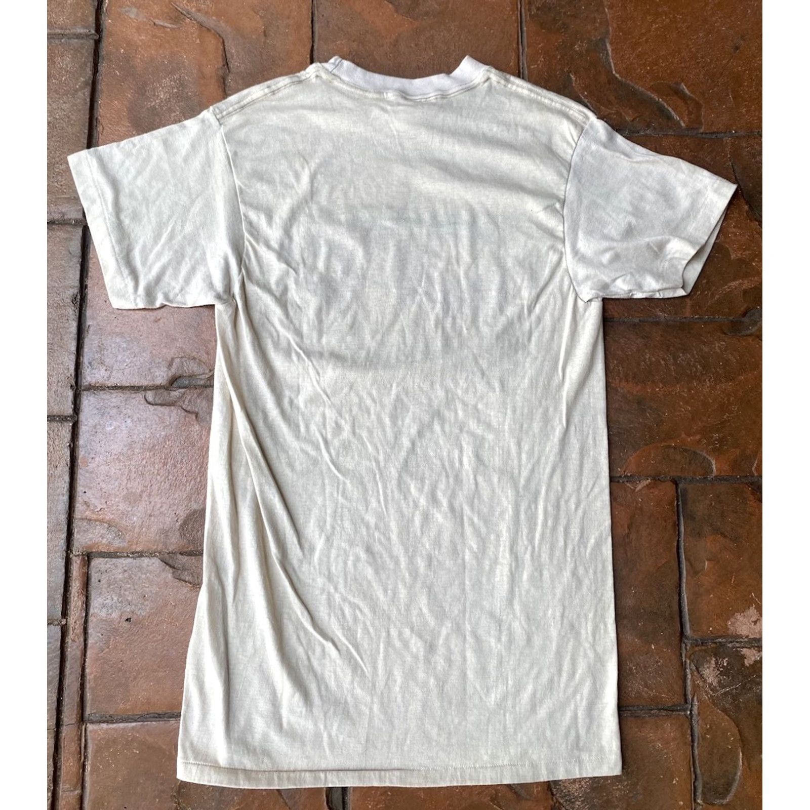 Area VINTAGE Boeing Stearman Pitt Area Oregon Circus T-Shirt XL Beige Cotton Logo Men Crew Neck Short Sleeve 80s 90s Size US XL / EU 56 / 4 - 3 Thumbnail