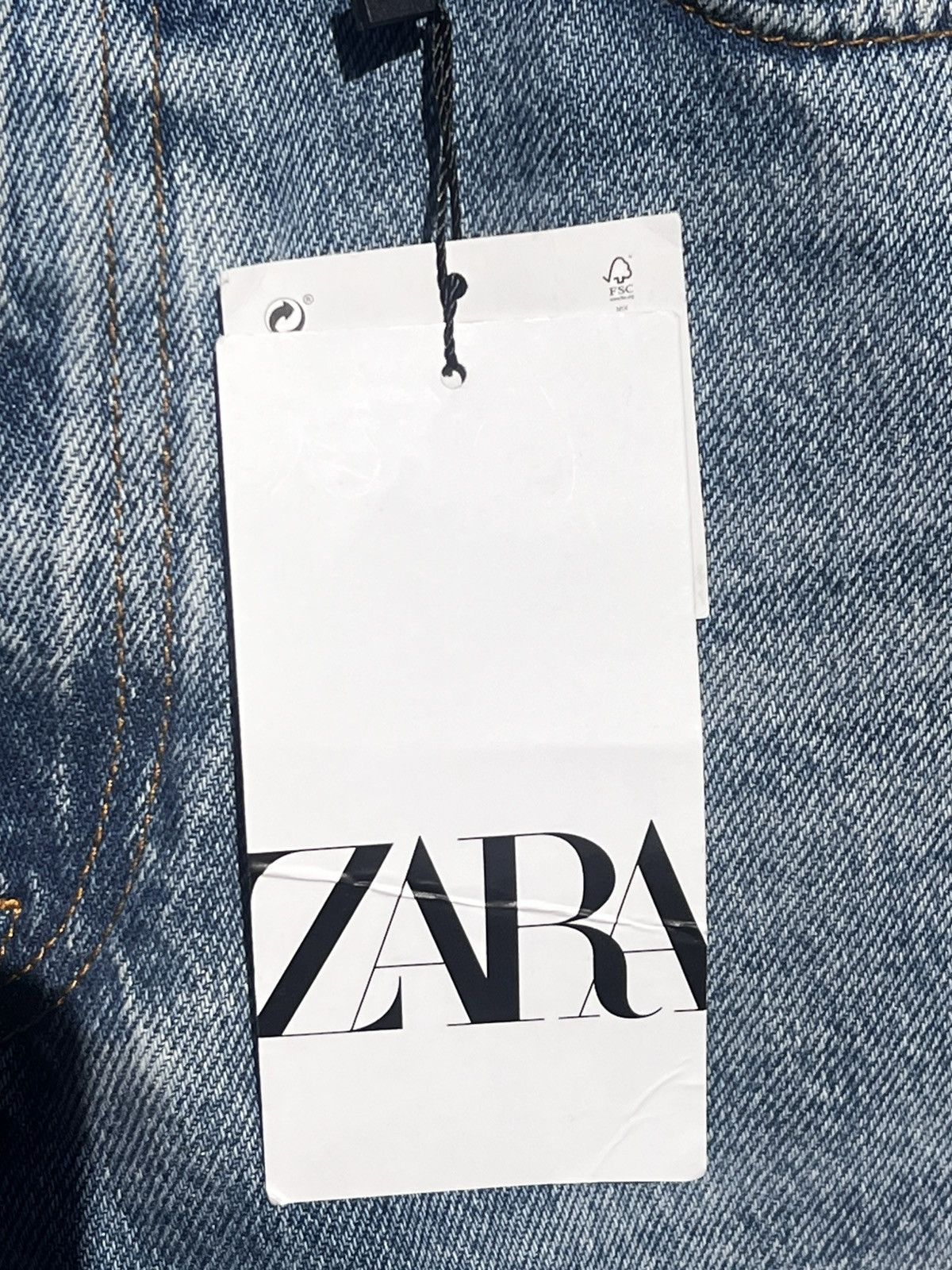 Zara Zara women’s the 90’s full length in DaryL blue jeans NWT Size 26" / US 2 / IT 38 - 8 Thumbnail