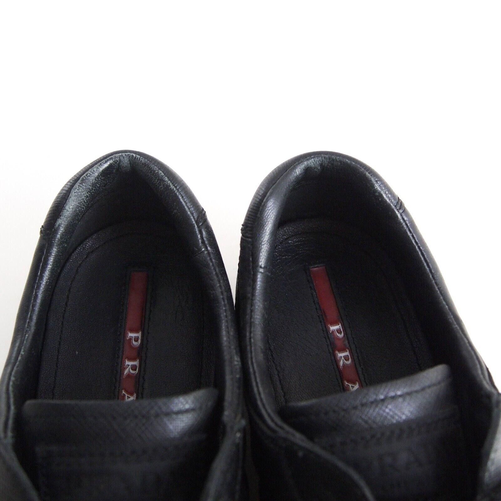 Prada Prada Sneakers Black Saffiano Leather Nylon EU 37 US 7 Size US 7 / IT 37 - 8 Thumbnail