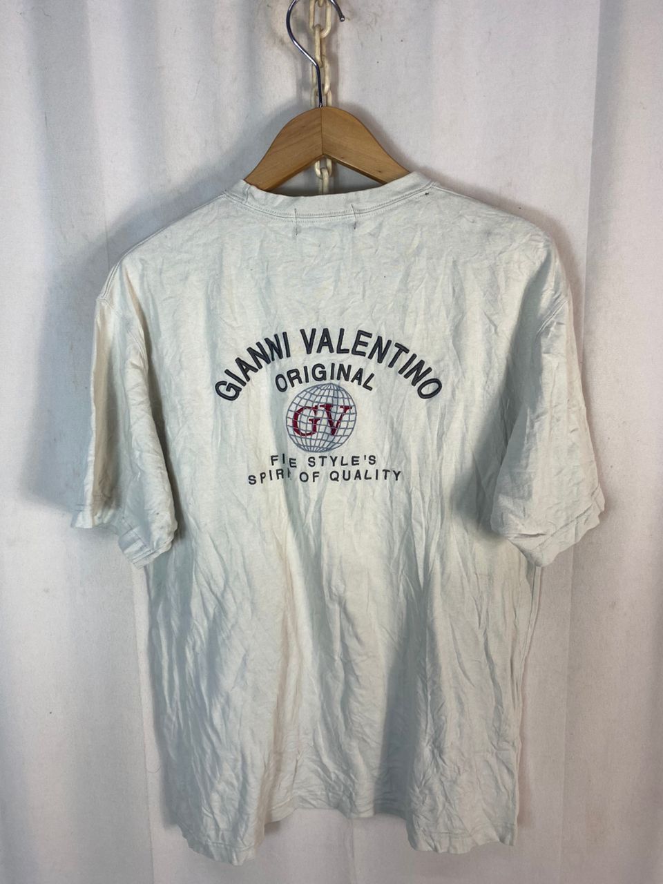 Japanese Brand Gianni Valentino backhit single pocket tshirt Size US L / EU 52-54 / 3 - 9 Thumbnail