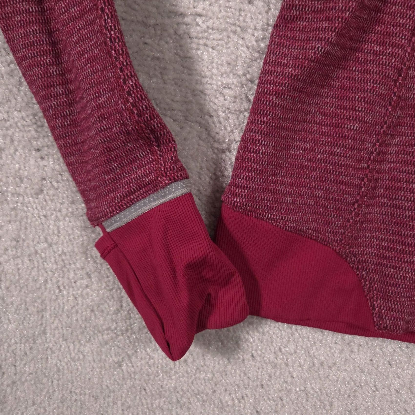 Lululemon Lululemon Pullover Womens Small Pink Striped 1/4 Zip Long Sleeve Running Top Size S / US 4 / IT 40 - 5 Thumbnail