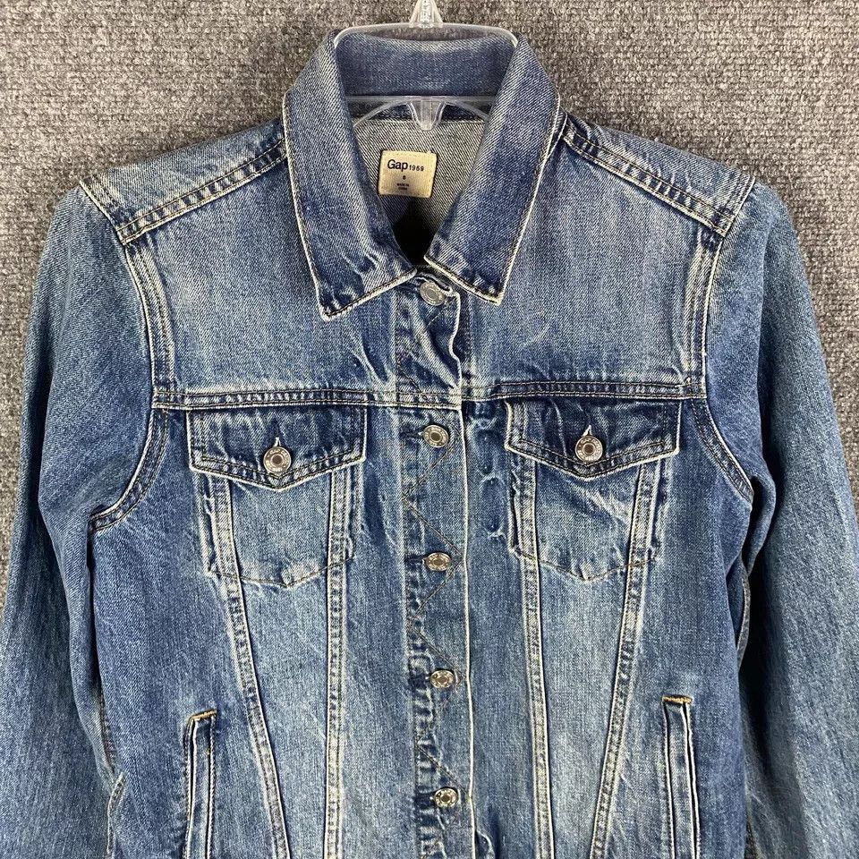 Gap Gap 1969 Denim Jacket Women's Small 100% Cotton Adults S Size S / US 4 / IT 40 - 2 Thumbnail