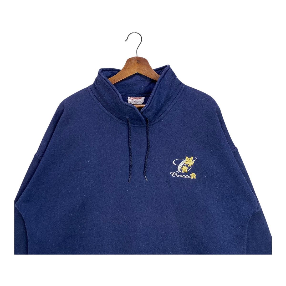 Vintage Canada Sweatshirt Made In Canada Blue Size S Fits L