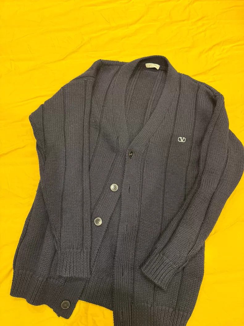Other Valentino Dark blue knitted cardigan Size US S / EU 44-46 / 1 - 1 Thumbnail