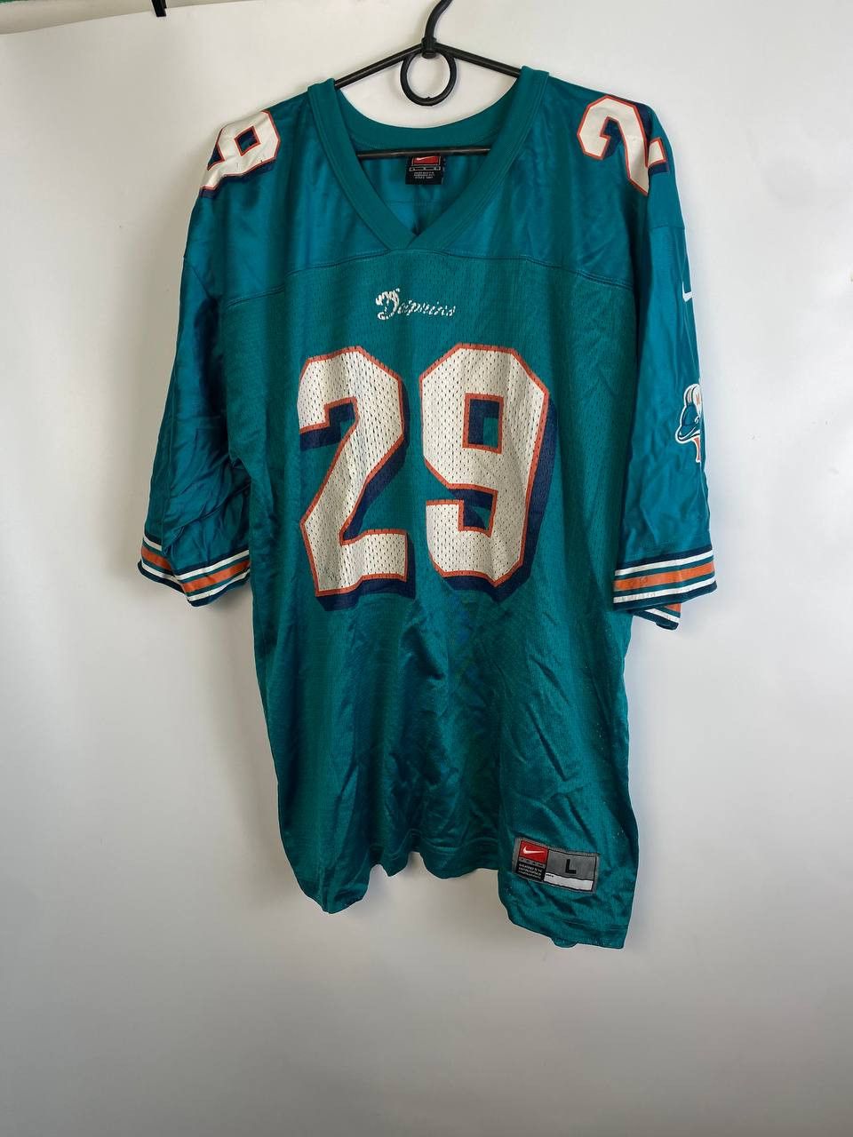 Nike × Vintage football Nike Onfield Sam Madison #29 Miami Dolphins Size US L / EU 52-54 / 3 - 1 Thumbnail