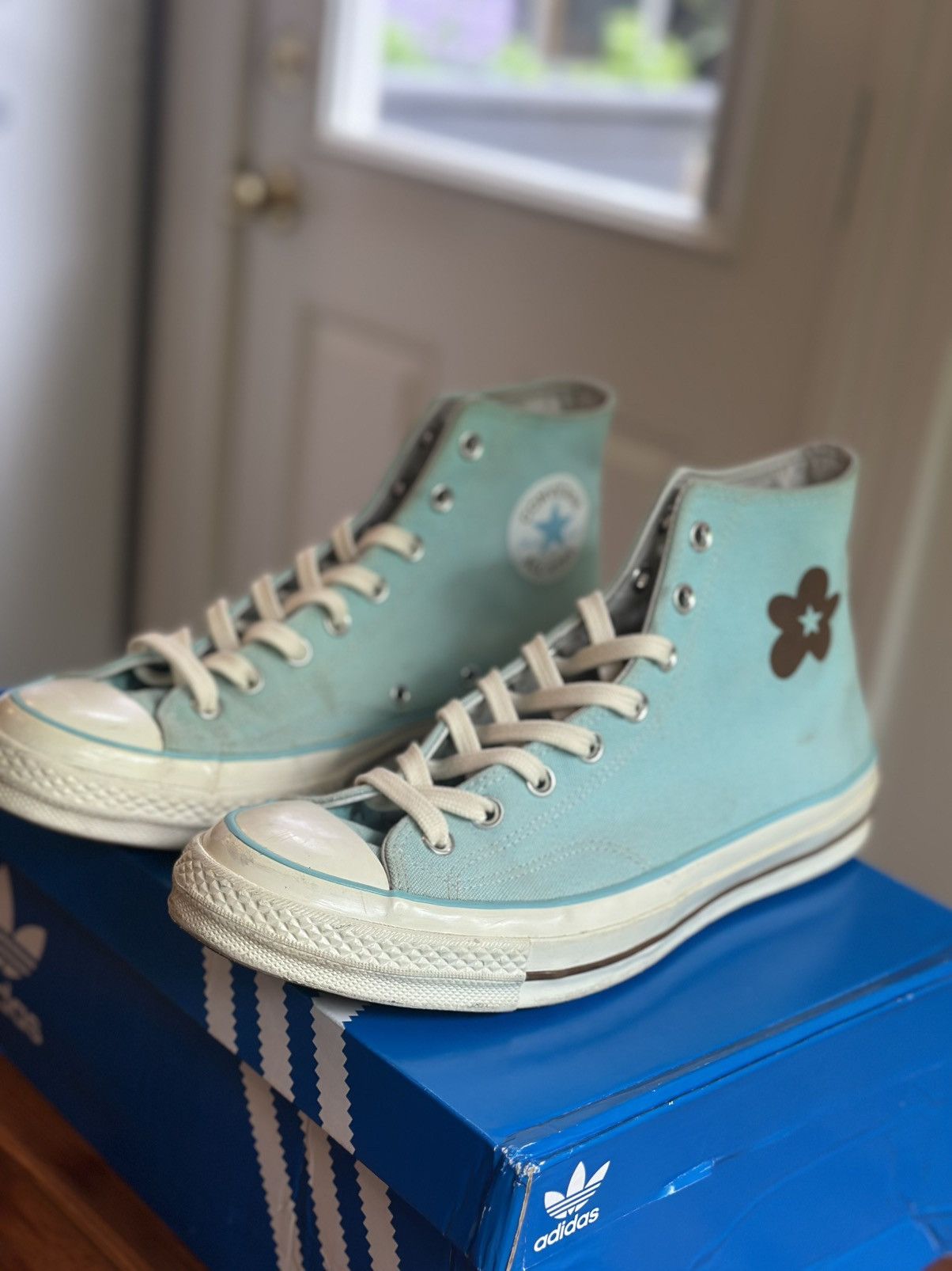 Converse Golf Le Fleur x Chuck 70 High Blue Size US 10.5 / EU 43-44 - 2 Thumbnail