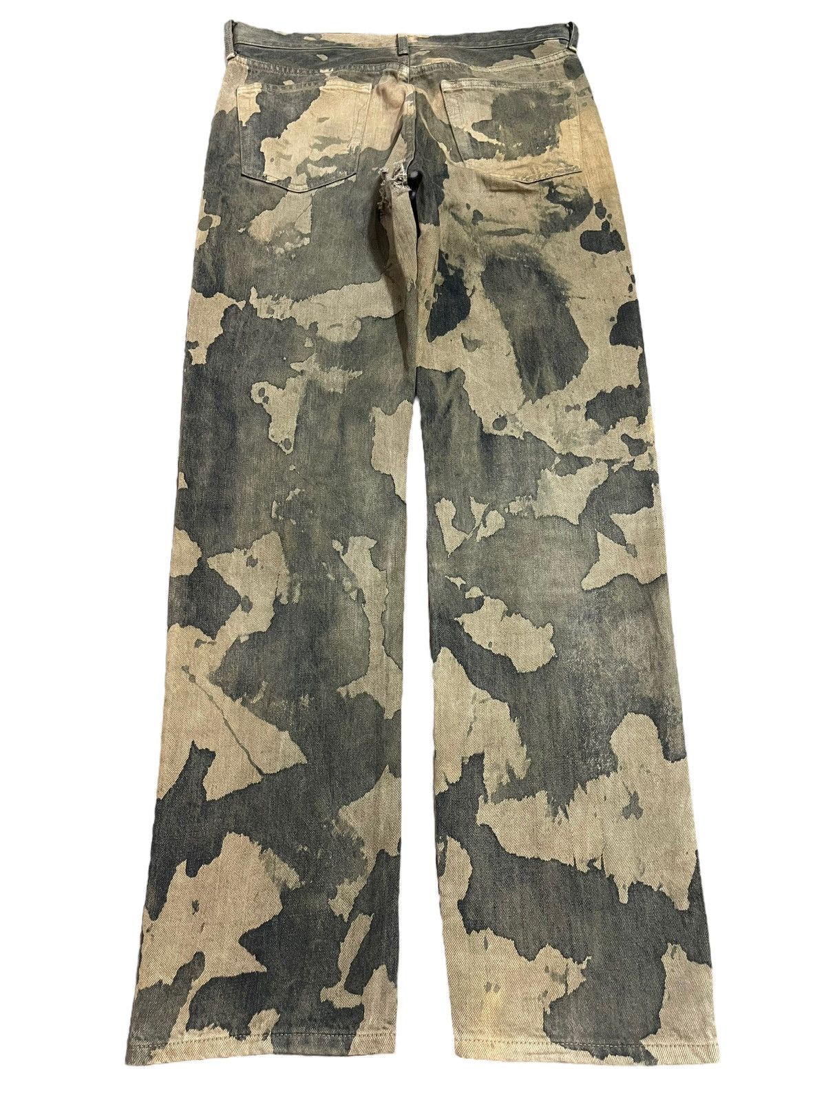 Uniqlo Vintage Japanese Uniqlo Painted Camouflage Style Jeans Size US 32 / EU 48 - 2 Thumbnail