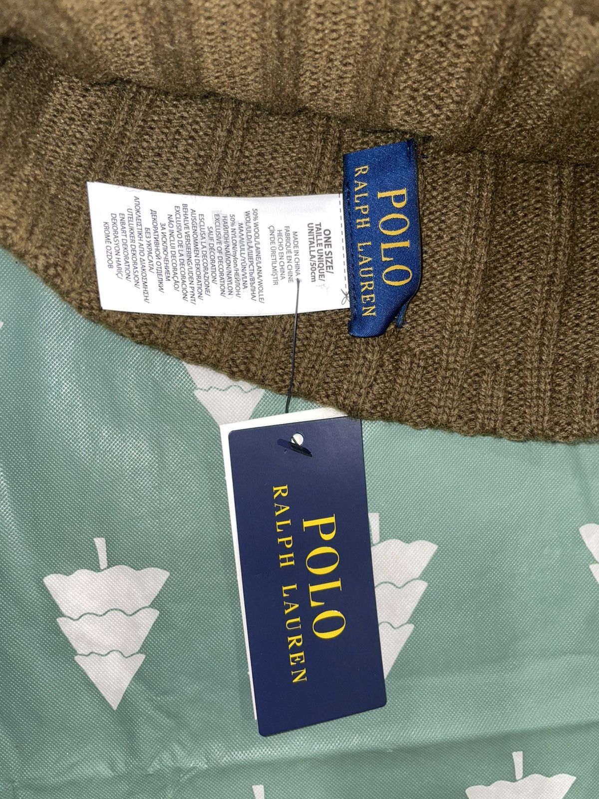 Polo Ralph Lauren Polo Ralph Lauren Beanie Olive Green Khaki Hat RL Polo Hat Size ONE SIZE - 5 Thumbnail