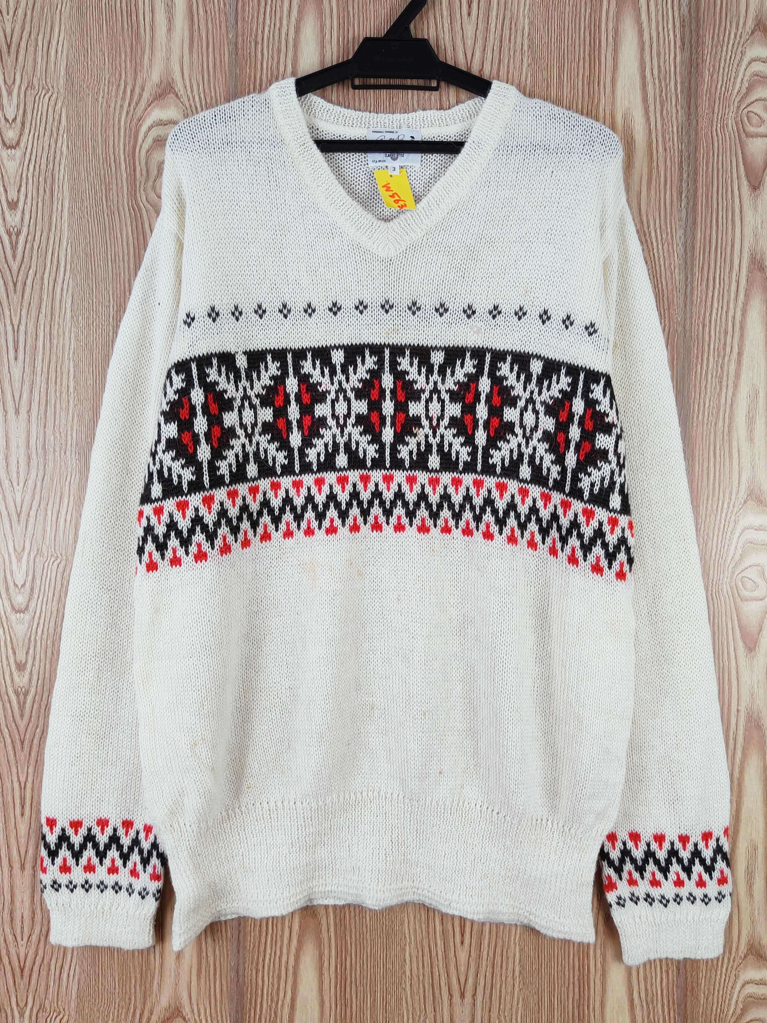 Japanese Brand Arnold Palmer Cream art Knitwear Sweatshirts #W563 Size US L / EU 52-54 / 3 - 1 Thumbnail