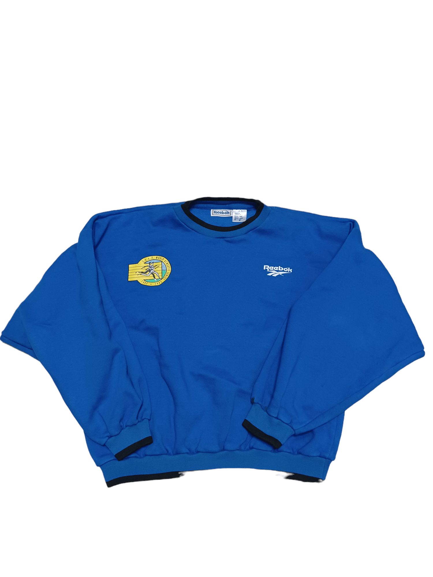 1992-1995 IAAF BIGLOGO REEBOK VINTAGE BOXY SWEATSHIRT TAIWAN