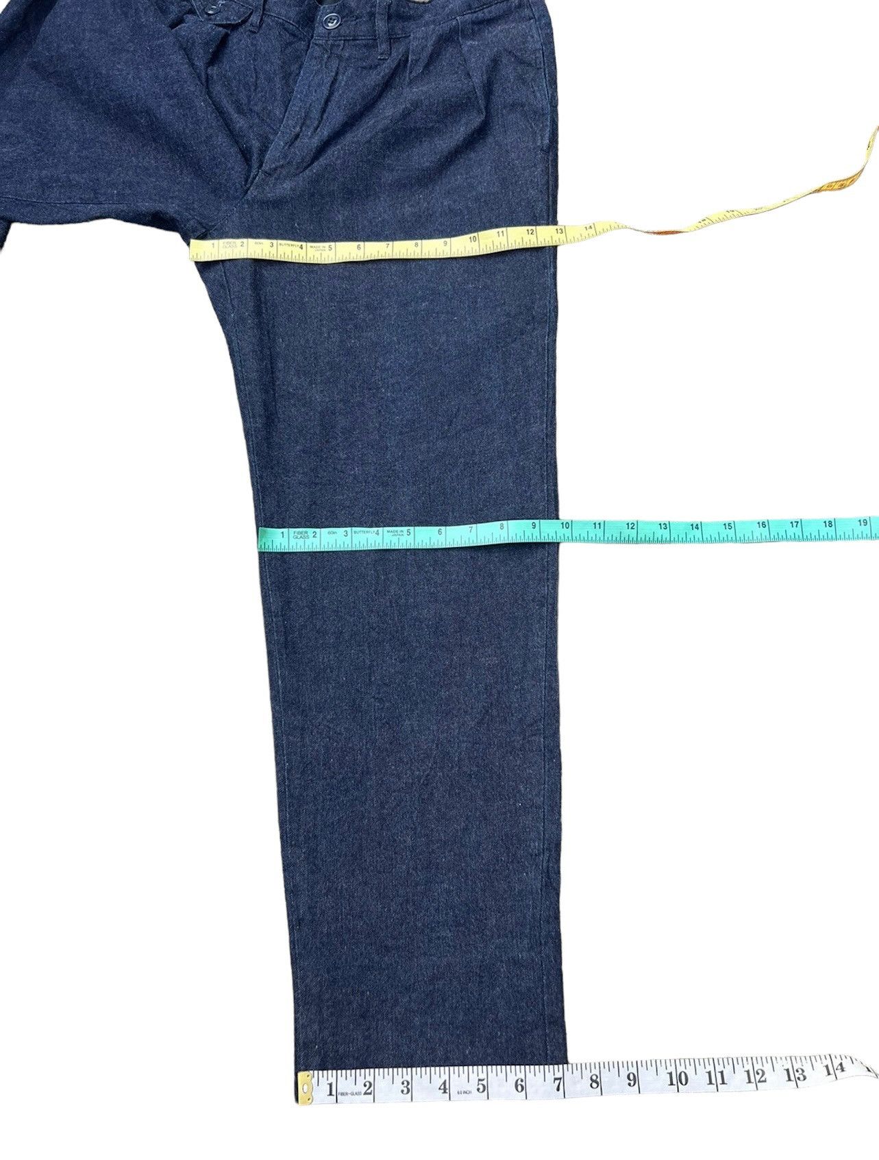 Vintage Ozaki Kinsei Japan Indigo Blue Denim Cropped Trouser Pant Size US 32 / EU 48 - 4 Thumbnail