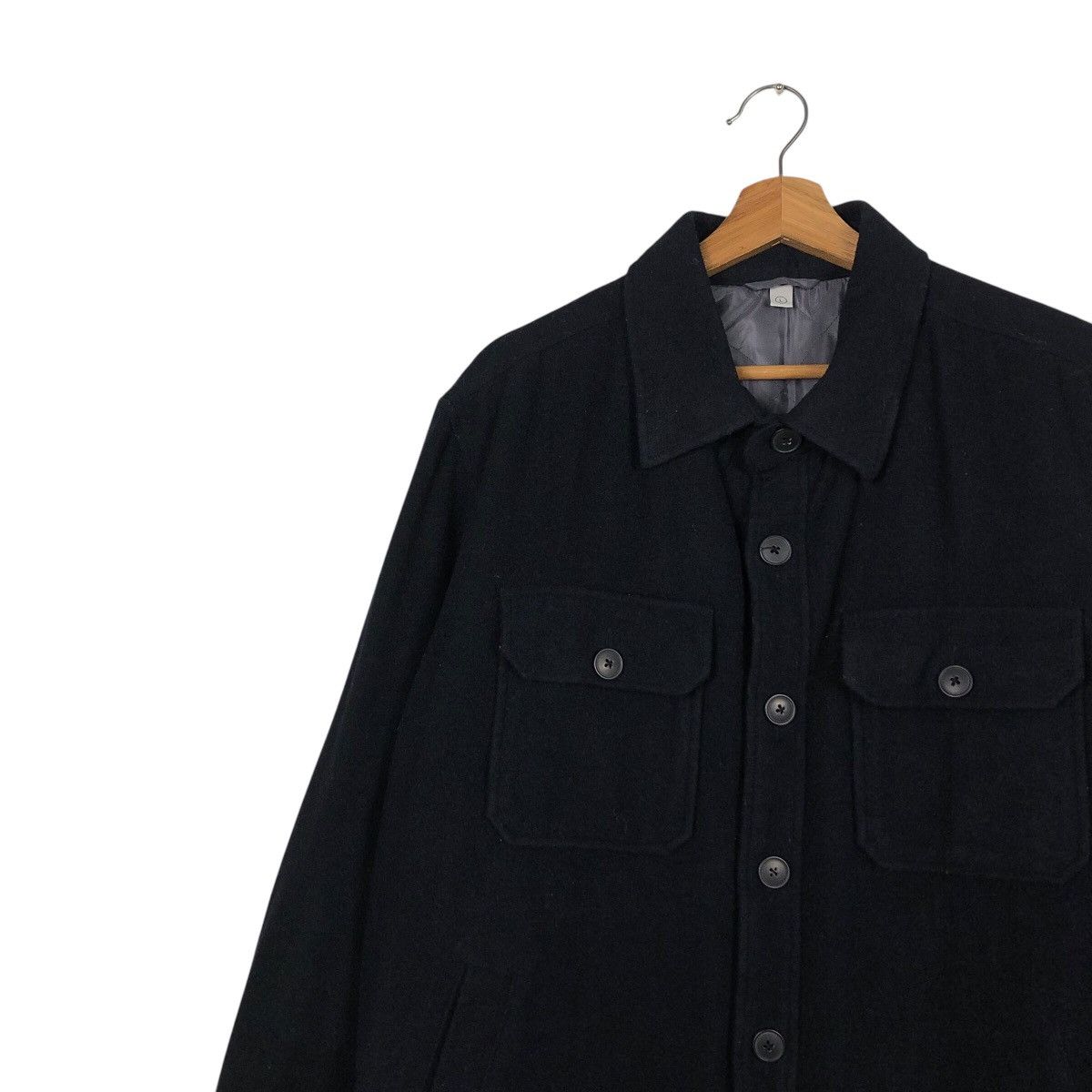 Japanese Brand × Vintage 📌Vintage Wool Jacket Button Uniqlo Issey Miyake Rich Blue Size US L / EU 52-54 / 3 - 8 Thumbnail