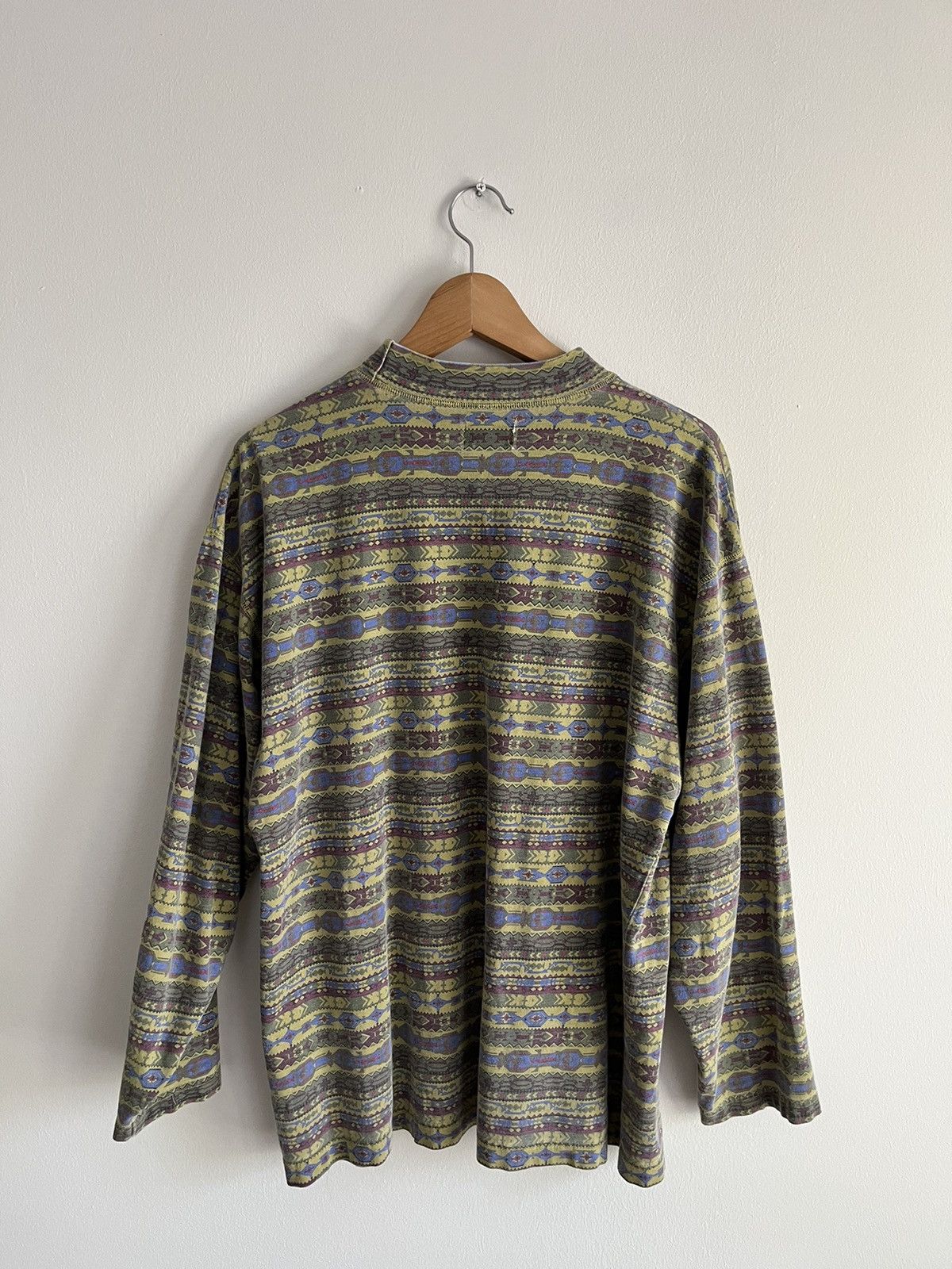UNIONBAY Longsleeve Rave 90s psychedelic shoegaze ski grunge Size US M / EU 48-50 / 2 - 2 Thumbnail