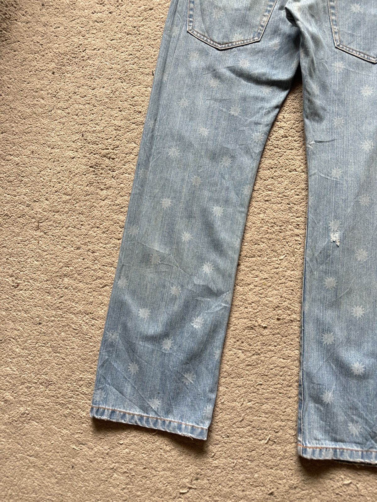 Tsumori Chisato 1990s SunaoKuwahara Bullet shot Jeans Size US 30 / EU 46 - 11 Thumbnail