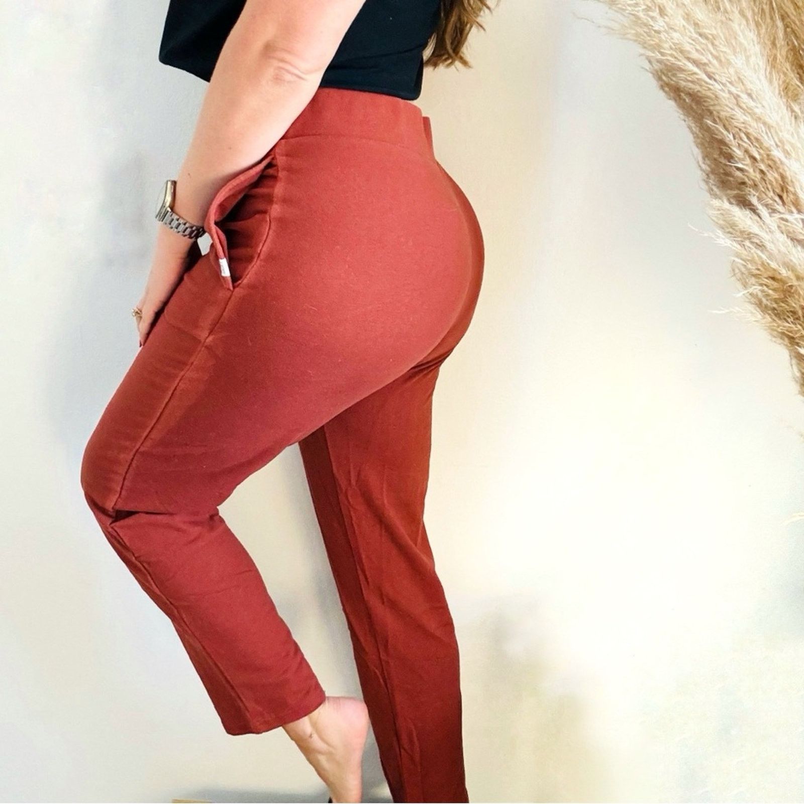Ugg NEW UGG Straight Rust Brick Red Sweatpants Lounge PJ Pant Size 30" / US 8 / IT 44 - 4 Thumbnail