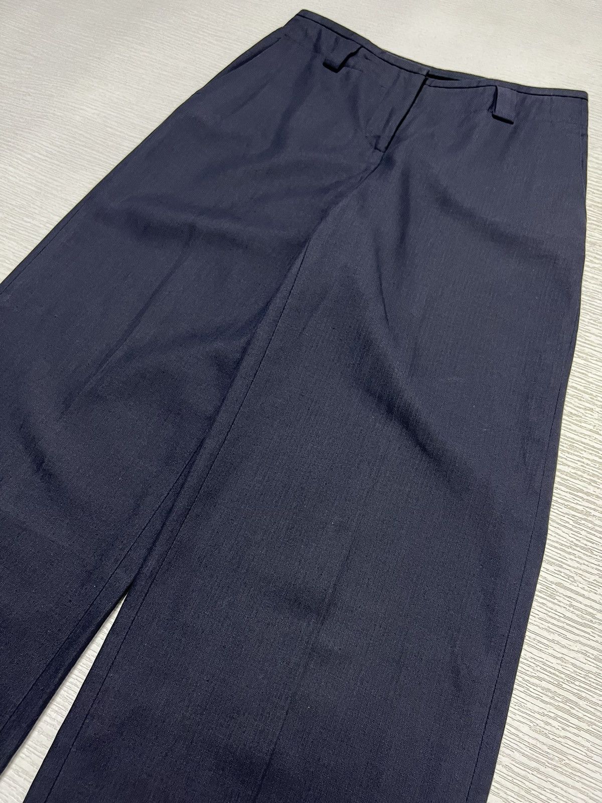 Loro Piana Loro Piana - Cotton/Flax Linen Wide Leg Trouser Size 26" / US 2 / IT 38 - 4 Thumbnail