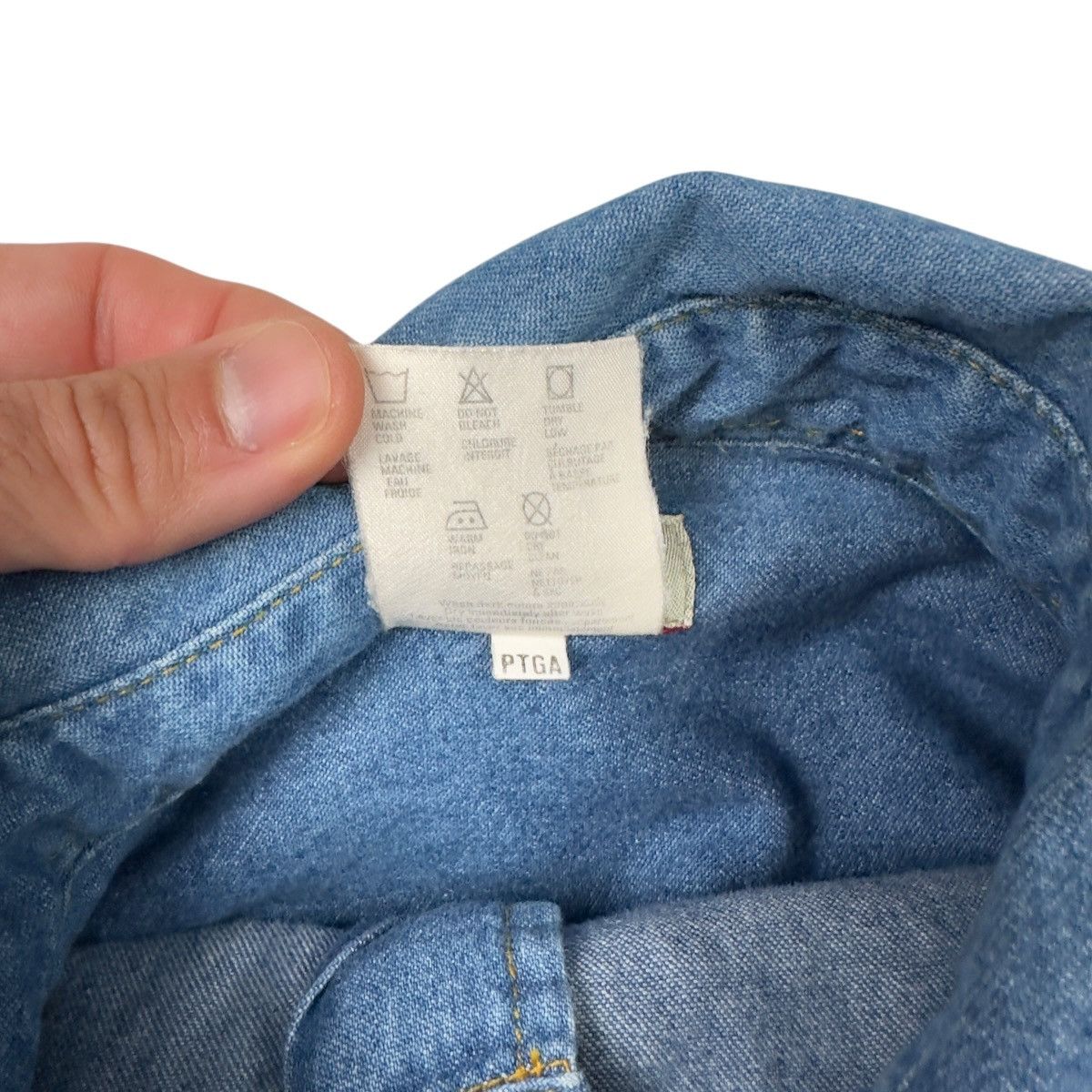 Esprit Vintage Esprit Mens M Denim Shirt Blue 90s Button Up Size US M / EU 48-50 / 2 - 5 Thumbnail