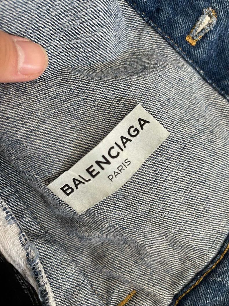 Balenciaga Balenciaga size 36 Blue Denim Jacket Size S / US 4 / IT 40 - 3 Thumbnail