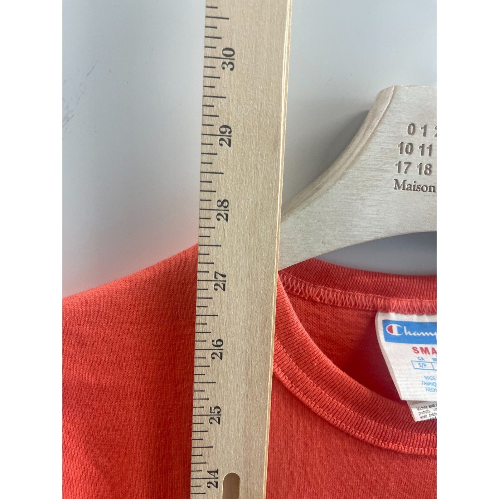 Champion VTG Y2K 90S CHAMPION CREW T-SHIRT PEACH SALMON ORANGE SZ SMA Size US S / EU 44-46 / 1 - 4 Thumbnail