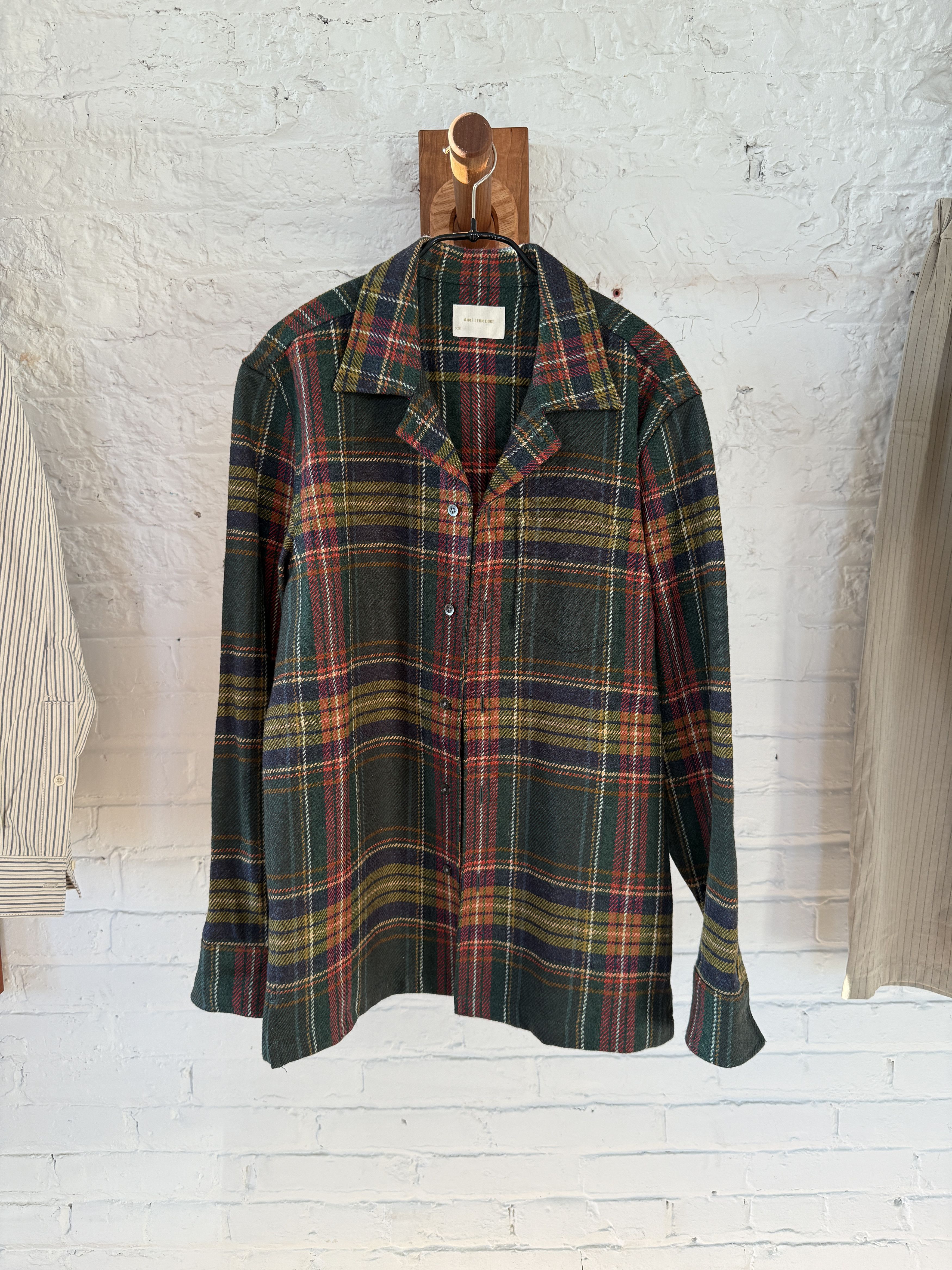 Aime Leon Dore wool flannel camp collar shirt Size US XS / EU 42 / 0 - 1 Thumbnail