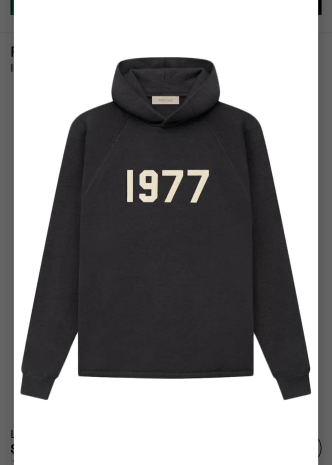 Fear of God sz S Fear of God Essentials 1977 Knit Hoodie Iron Size US S / EU 44-46 / 1 - 1 Thumbnail