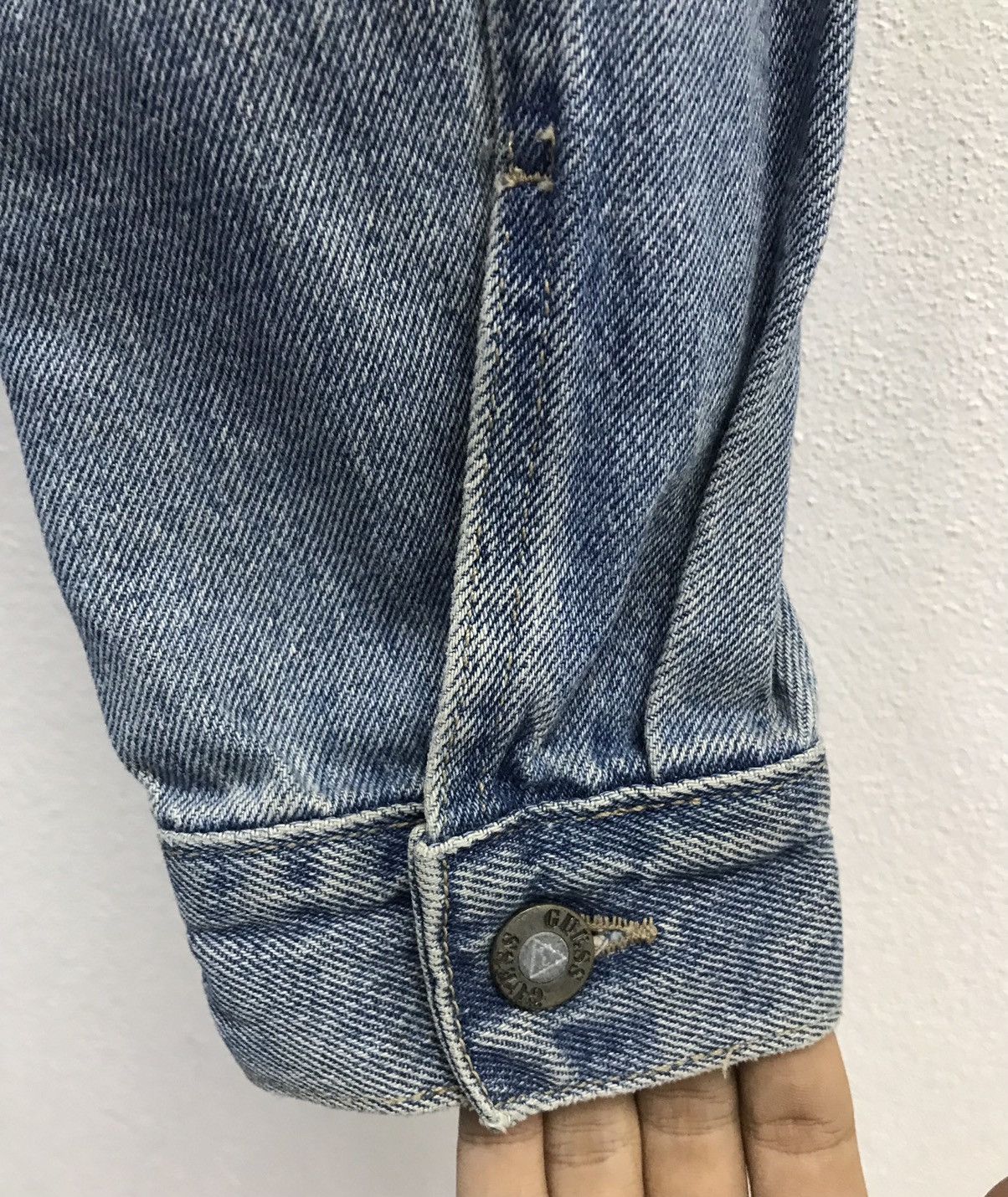 Guess × Vintage Vintage Guess Jeans Made In Usa Denim Jacket Size US L / EU 52-54 / 3 - 10 Thumbnail
