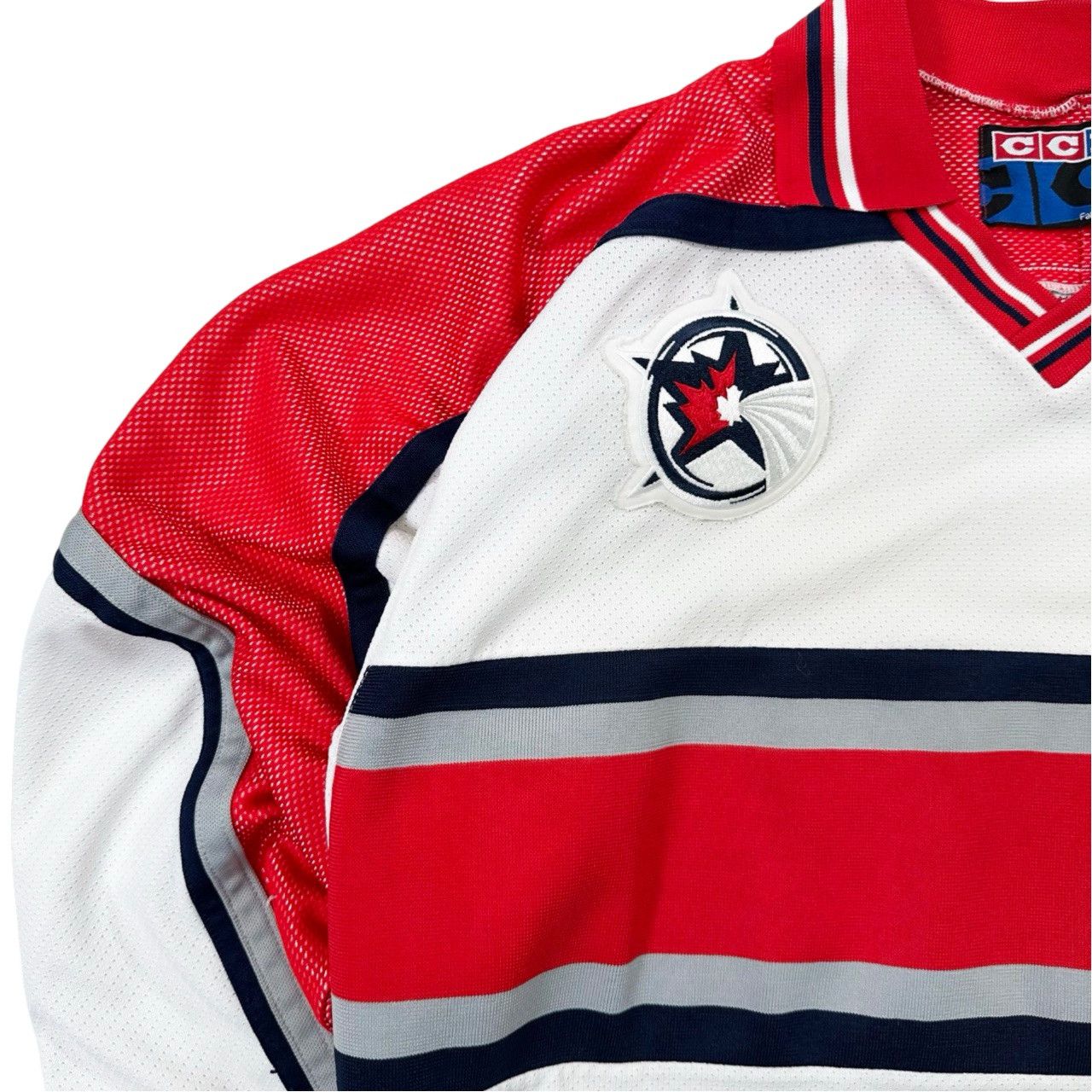 Vintage Vintage 90s Rare NHL All Star Collared Hockey Jersey Size US XL / EU 56 / 4 - 4 Thumbnail