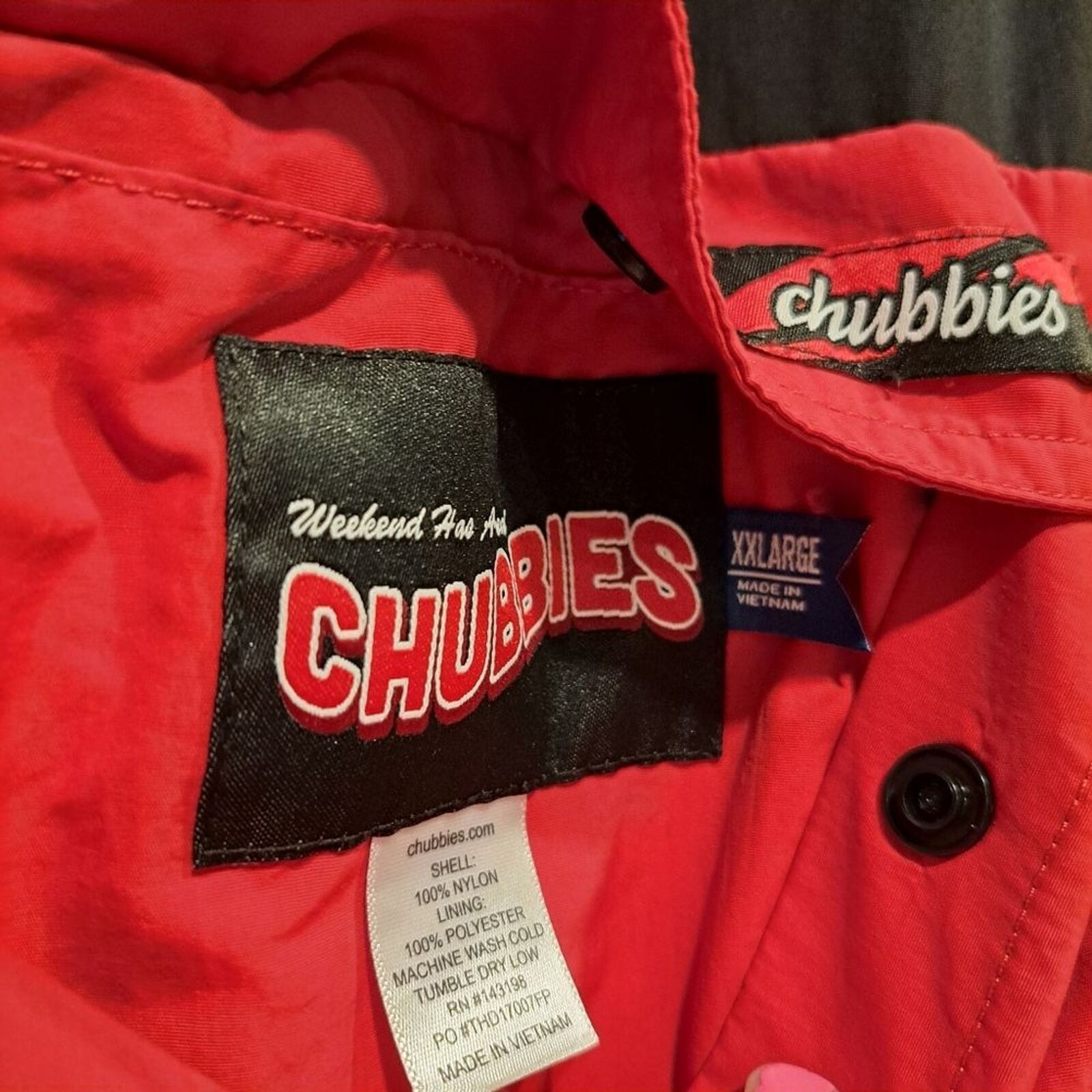 Chubbies Chubbies jacket 100% nylon outer red black buffalo check XXL Size US XXL / EU 58 / 5 - 5 Thumbnail