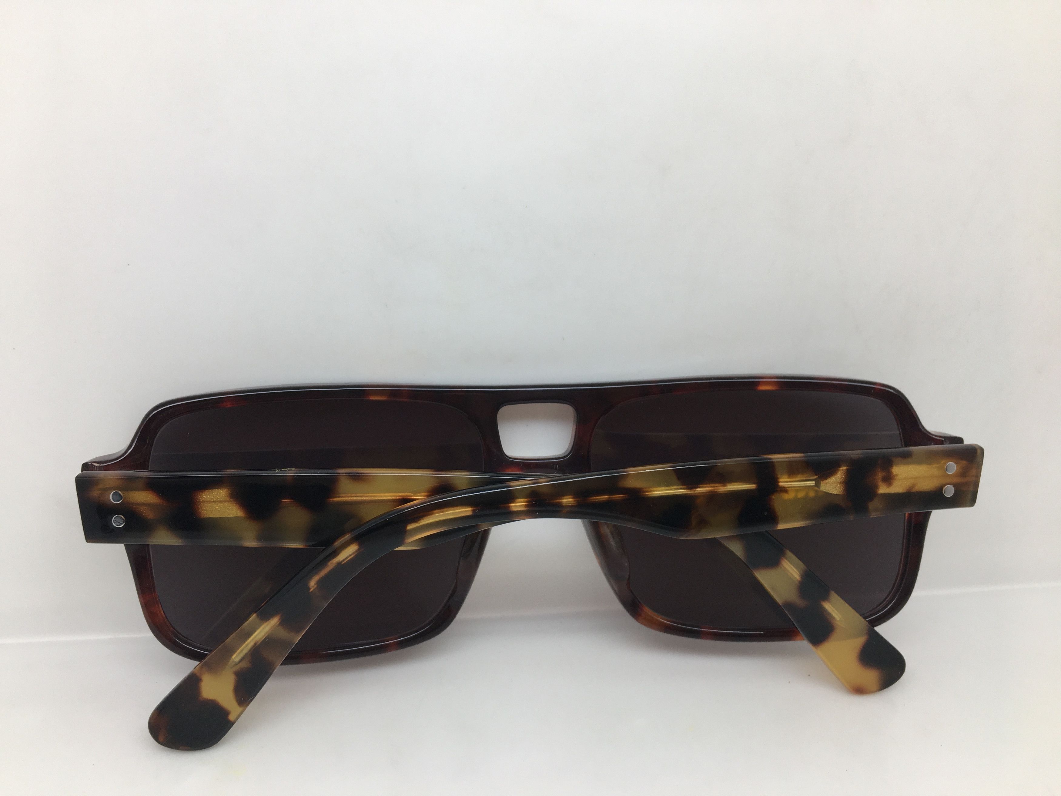 Vintage Rexe Eyewear Tortoise Handmade Aviator Sunglasses Frame Size ONE SIZE - 9 Thumbnail
