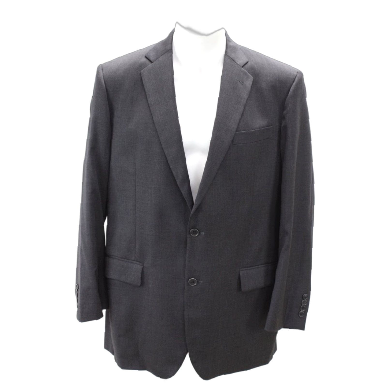 Brooks Brothers Brooks Brothers Madison 1818 Wool Suit Jacket 44L Dark Gray Fully Lined USA Size 44R - 1 Thumbnail