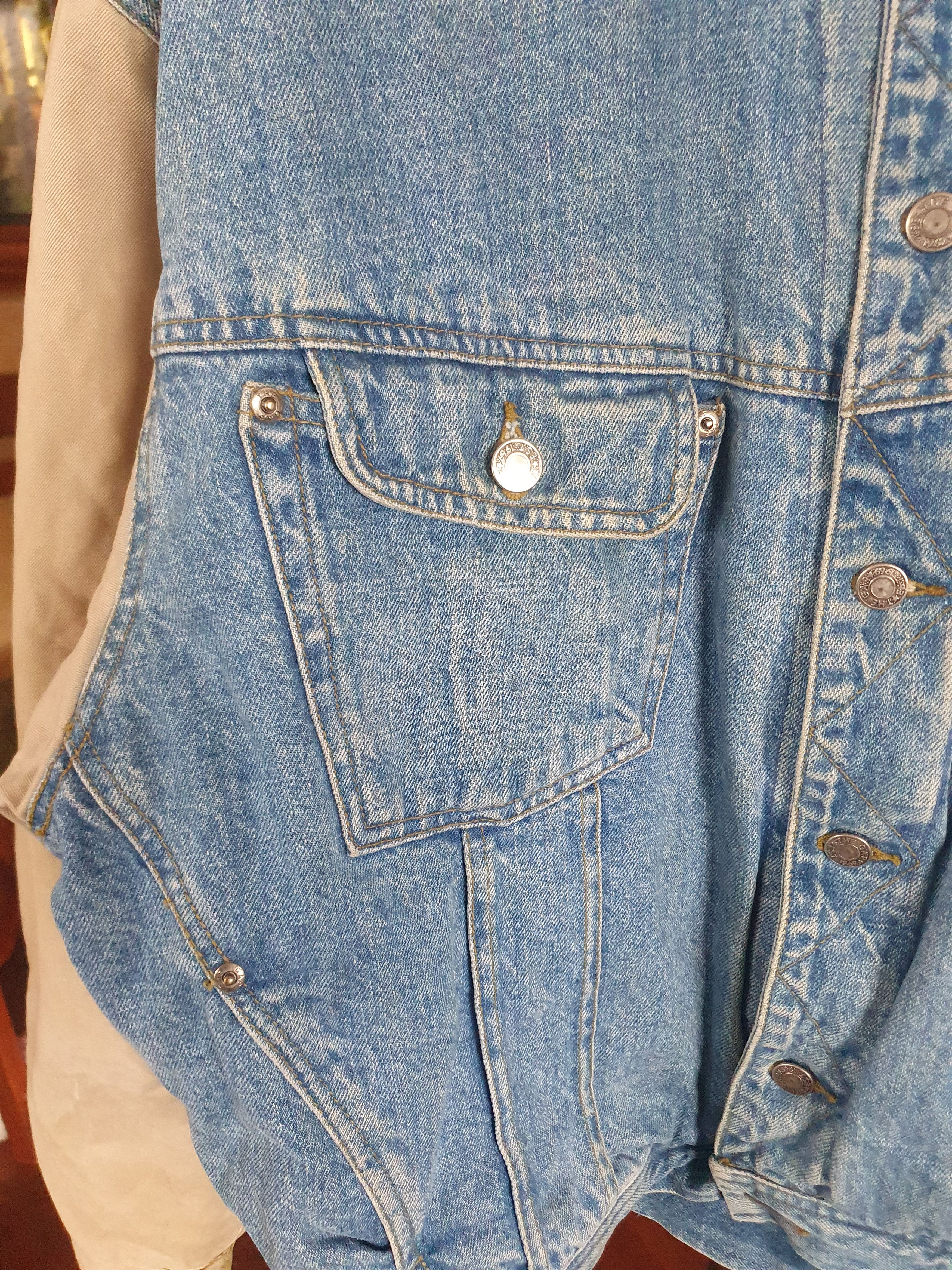 Gap × Vintage Gap Denim Trucker Jacket 2 Tone Vintage Quilted sz XL Size US XL / EU 56 / 4 - 8 Thumbnail