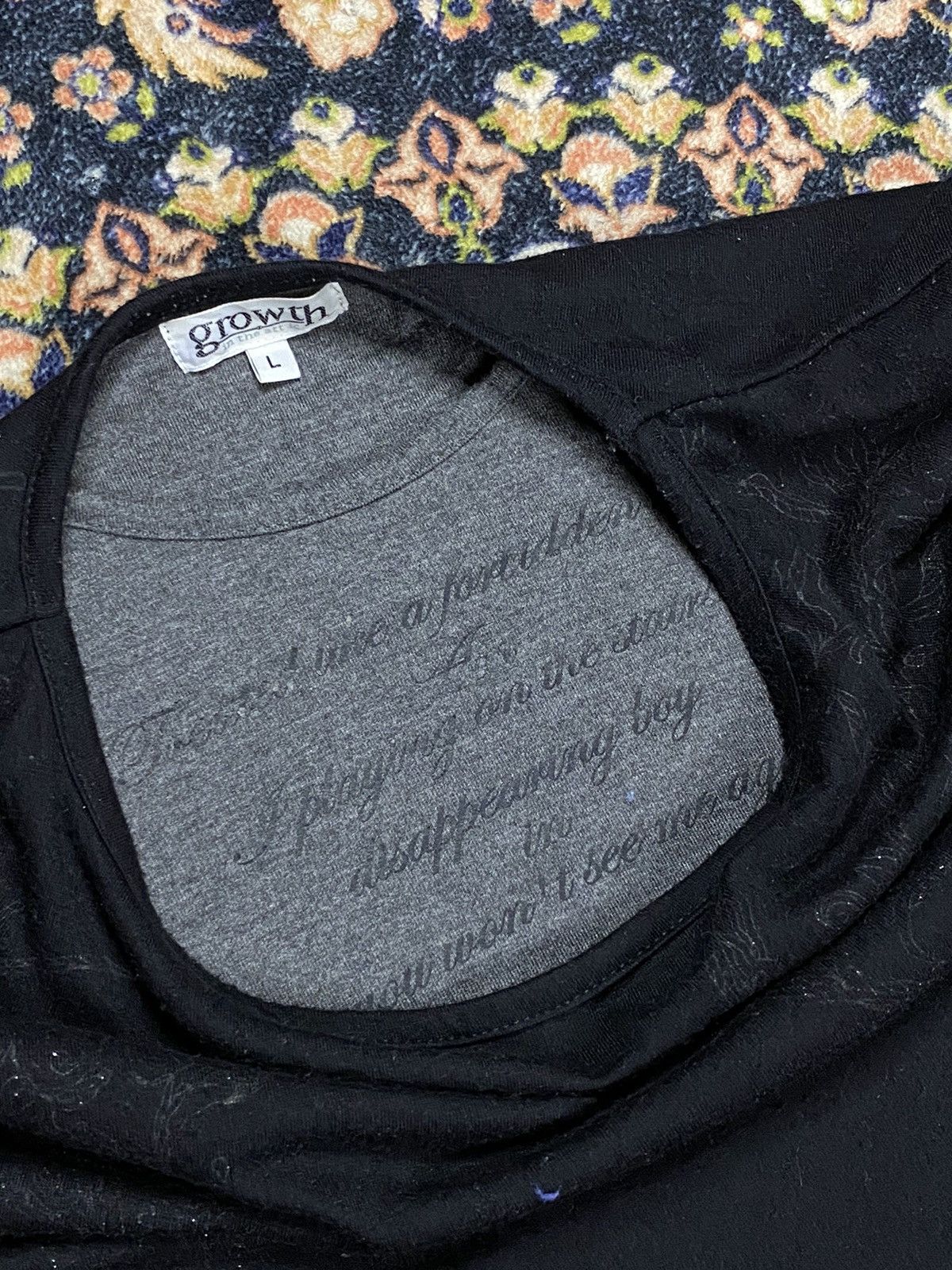 In The Attic × Japanese Brand Growth In The Attic poem double layer longsleeve Size US L / EU 52-54 / 3 - 6 Thumbnail