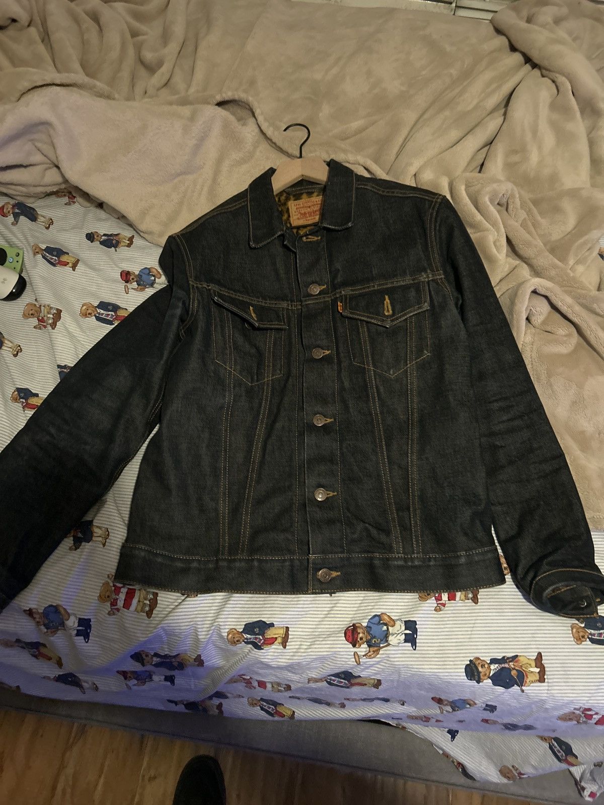 Levi's × Supreme Large Supreme Levi's Leopard Denim Jacket | Grailed