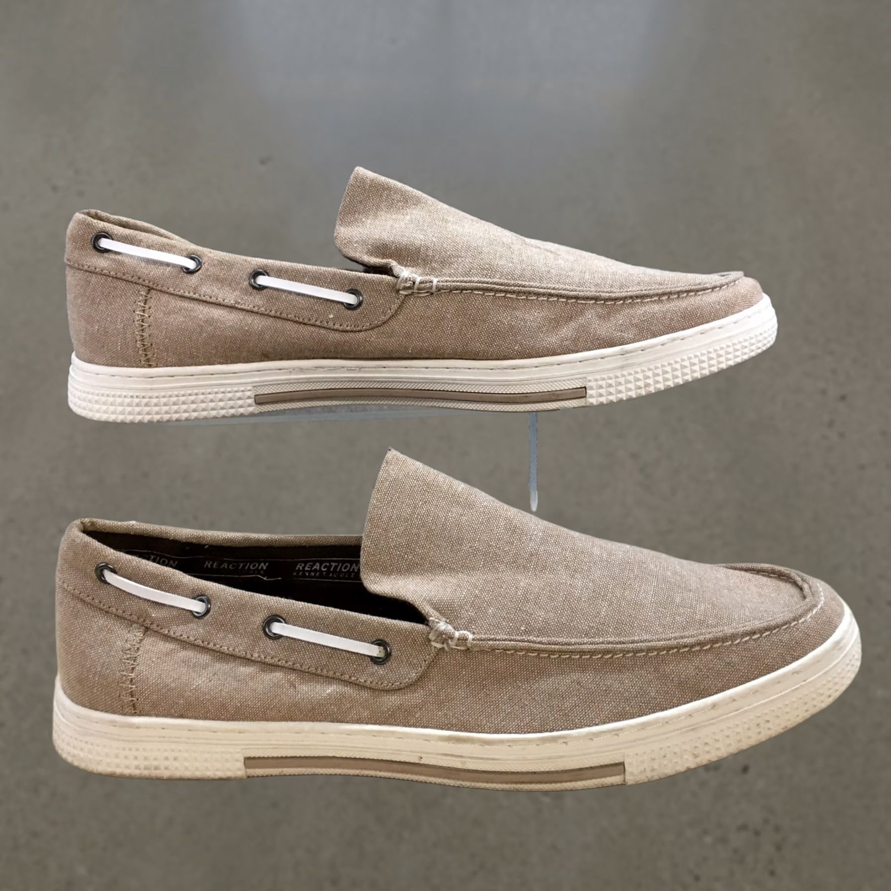 Vintage Reaction Kenneth Cole Shoes Mens Ankir Slip On Sneakers Brown Fabric Low Top) Size US L / EU 52-54 / 3 - 1 Thumbnail