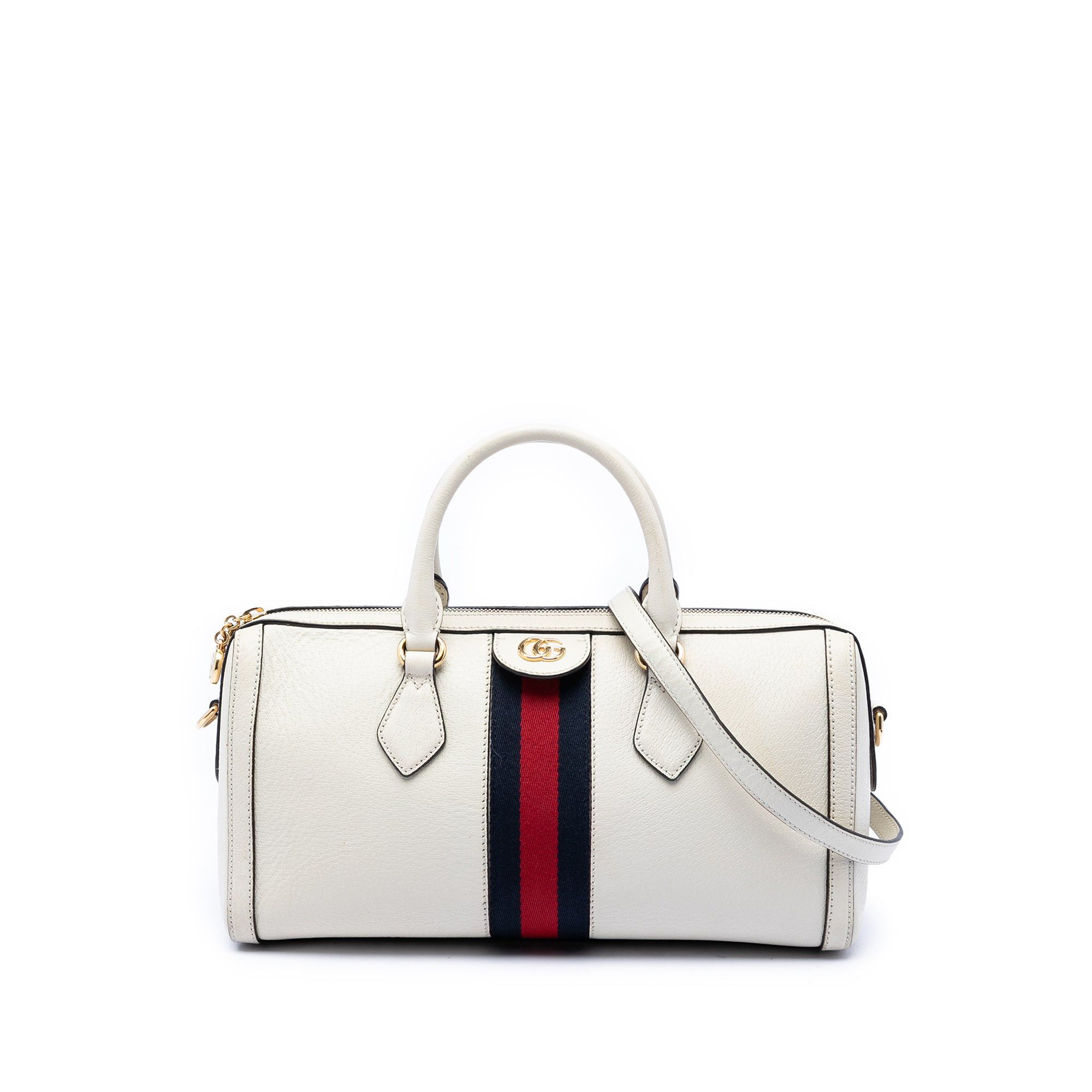 Gucci Medium Calfskin Web Ophidia Top Handle Bag Size ONE SIZE - 1 Thumbnail