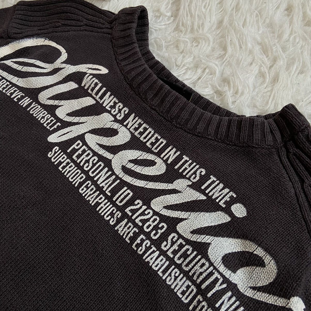 Vintage 📌 Crazy Fishbone Avant-Garde 00s Sweater Size US M / EU 48-50 / 2 - 3 Thumbnail