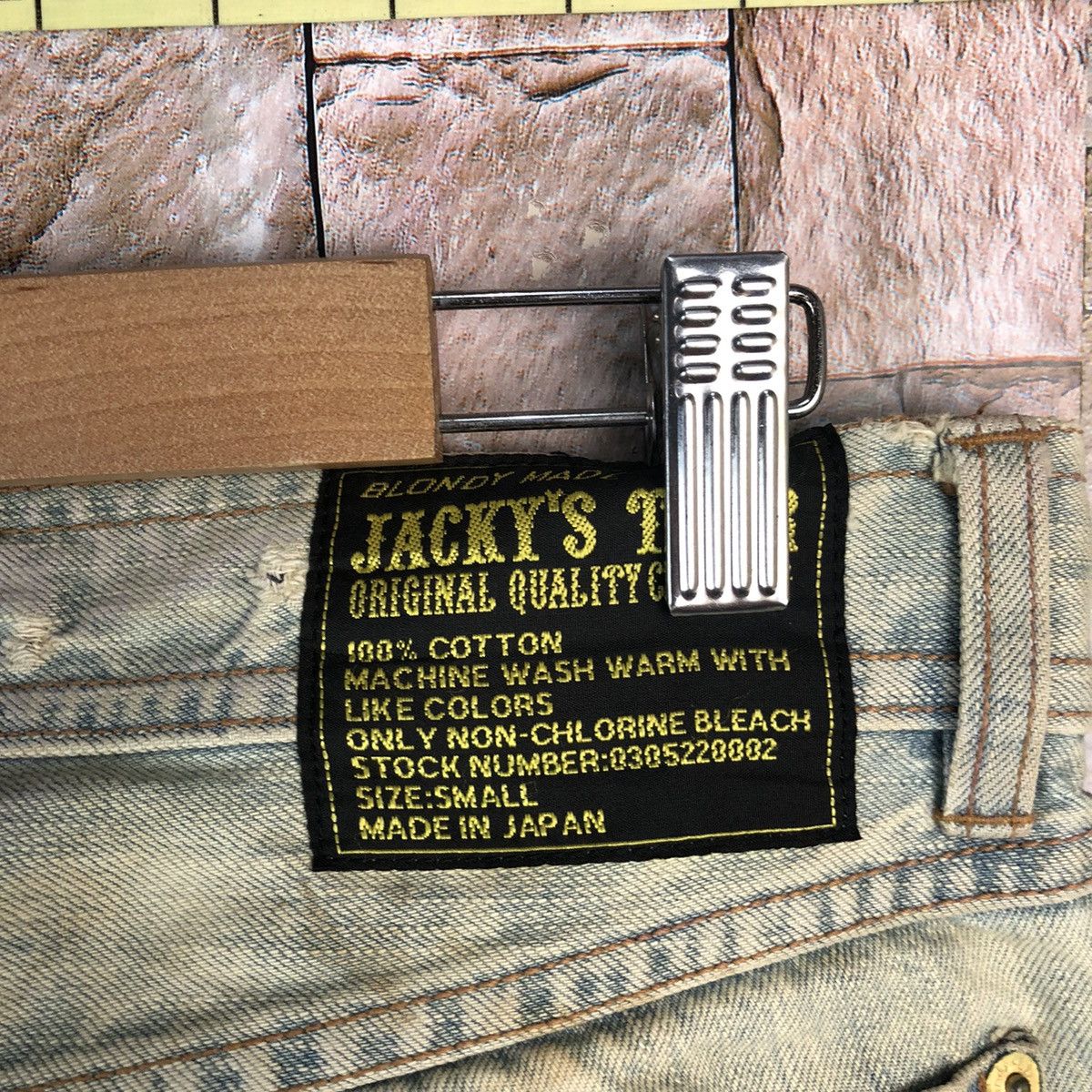 Japanese Brand Jacky Gear japan Blue ripped Distressed Denim Pants #A950 Size US 30 / EU 46 - 19 Thumbnail