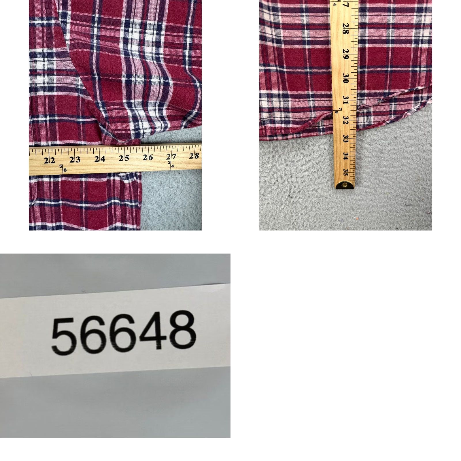 Abercrombie & Fitch Abercrombie Fitch Shirt Mens Medium Red Plaid The Big Shirt Oversized Flannel Size US M / EU 48-50 / 2 - 8 Thumbnail
