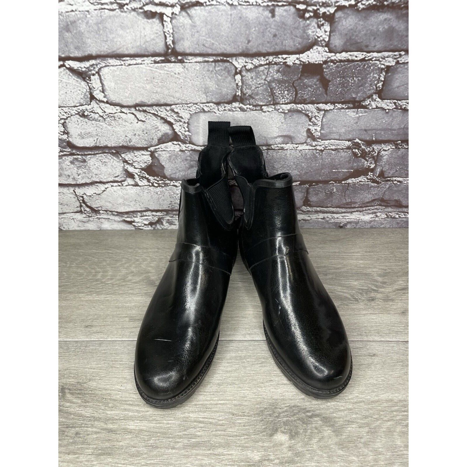 Cole Haan Cole Haan Sporting Black Rubber Pull On Chelsea Ankle Rain B Size US 6 / IT 36 - 24 Thumbnail