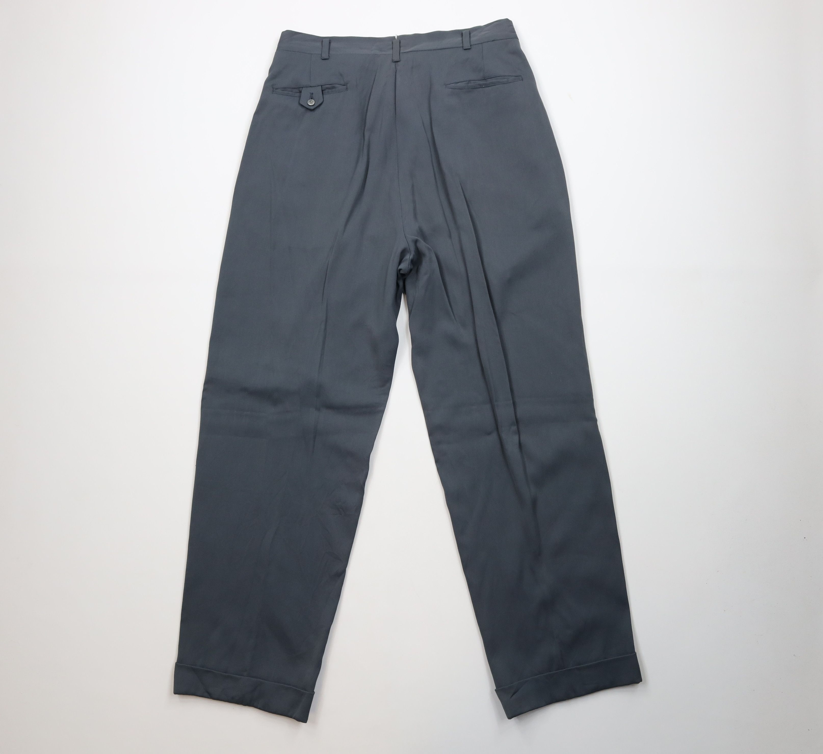 Vintage Vintage 50s Streetwear Gabardine Wide Leg Chino Pants USA Size US 32 / EU 48 - 8 Thumbnail
