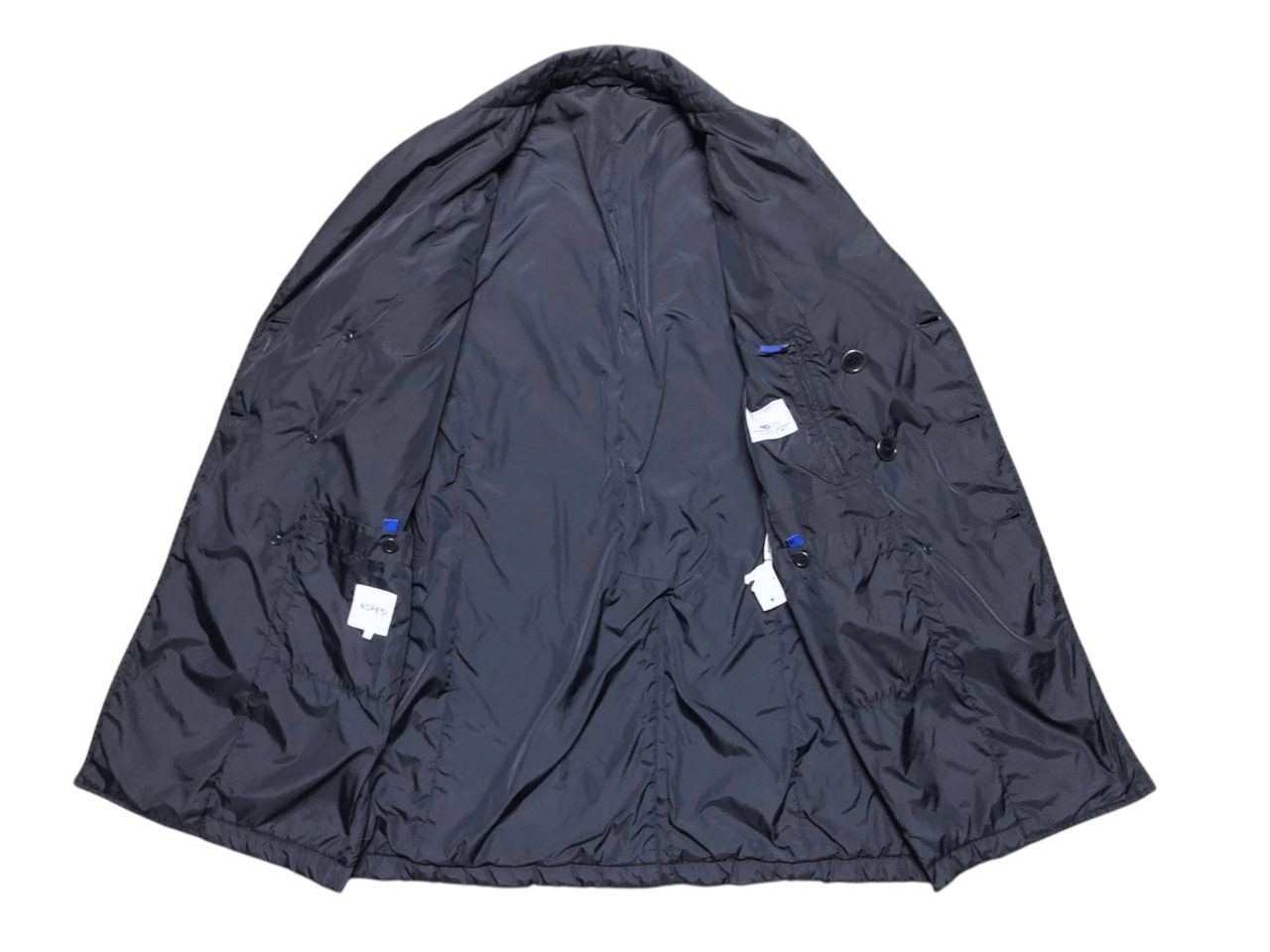 Aspesi Aspepsi Navy Double Breasted Down Coat Jacket Size US S / EU 44-46 / 1 - 3 Thumbnail