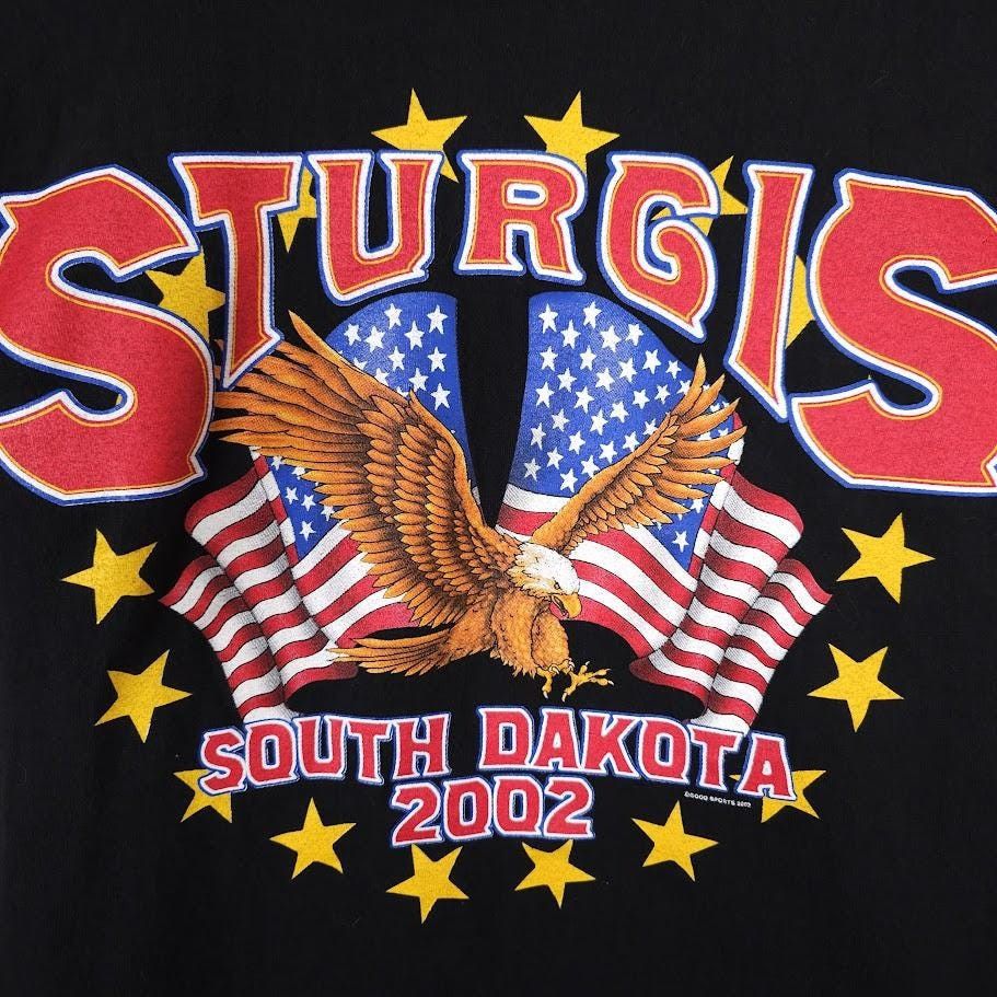 Vintage Vintage Sturgis T Shirt Mens Size Large Black Y2K 2002 Black Size US L / EU 52-54 / 3 - 4 Thumbnail