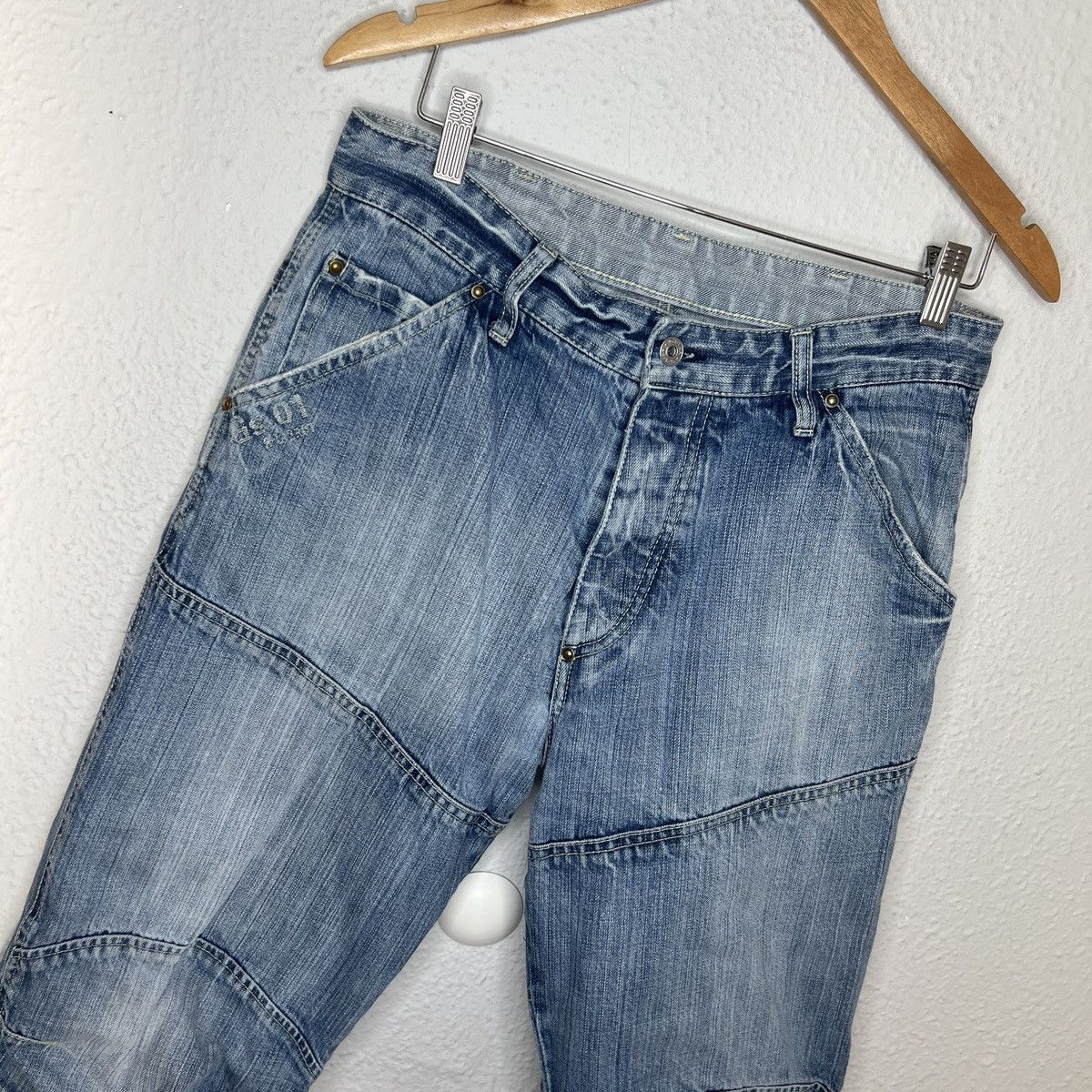 G-Star G-Star Raw Denim Jeans Pants Trousers Big Logo Cargo Baggy Size US 33 - 5 Thumbnail