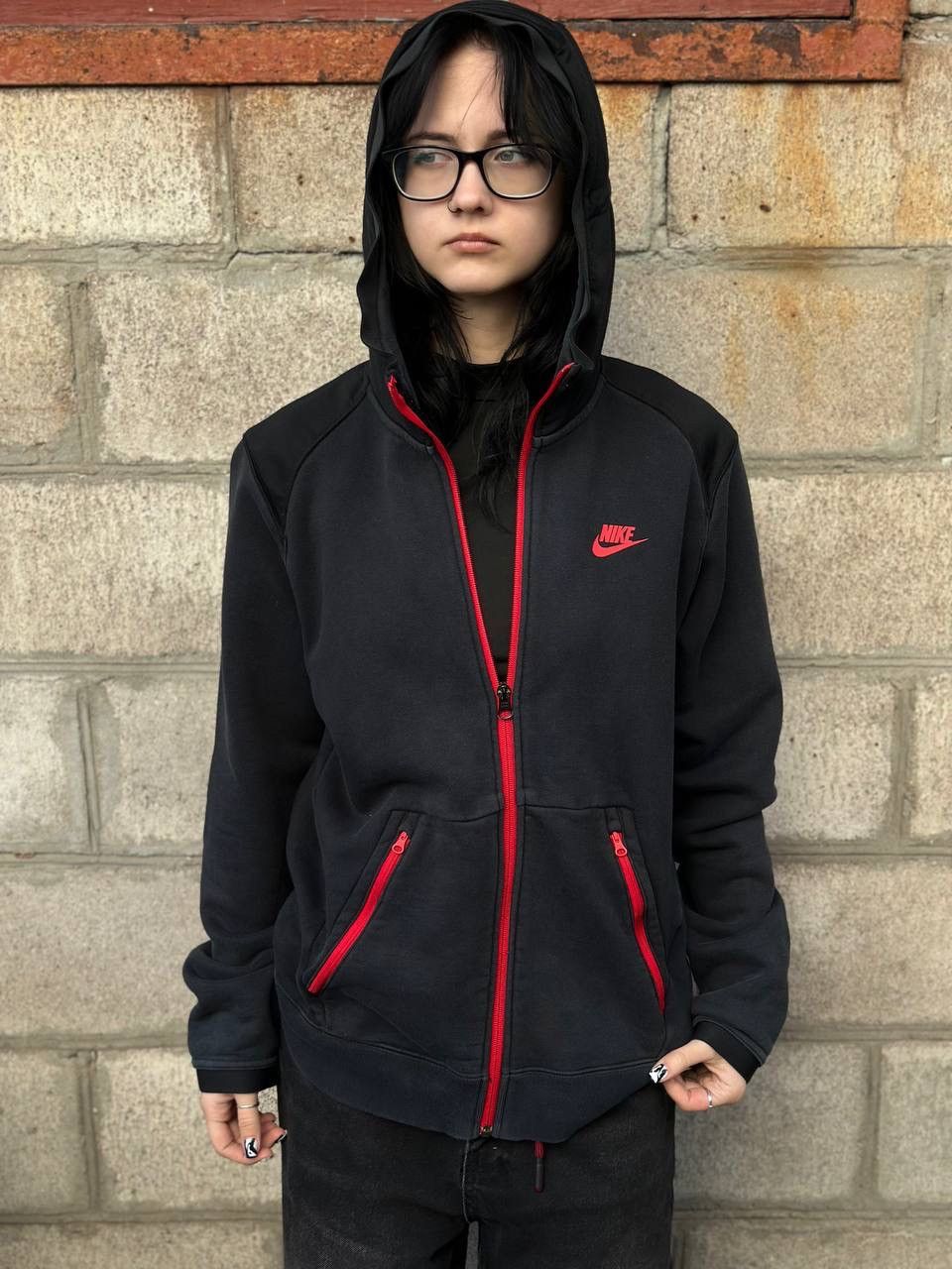 Nike VTG Nike Zip Hoodie Tech Fleece Size M Y2K 00s USA Hype Size US M / EU 48-50 / 2 - 4 Thumbnail