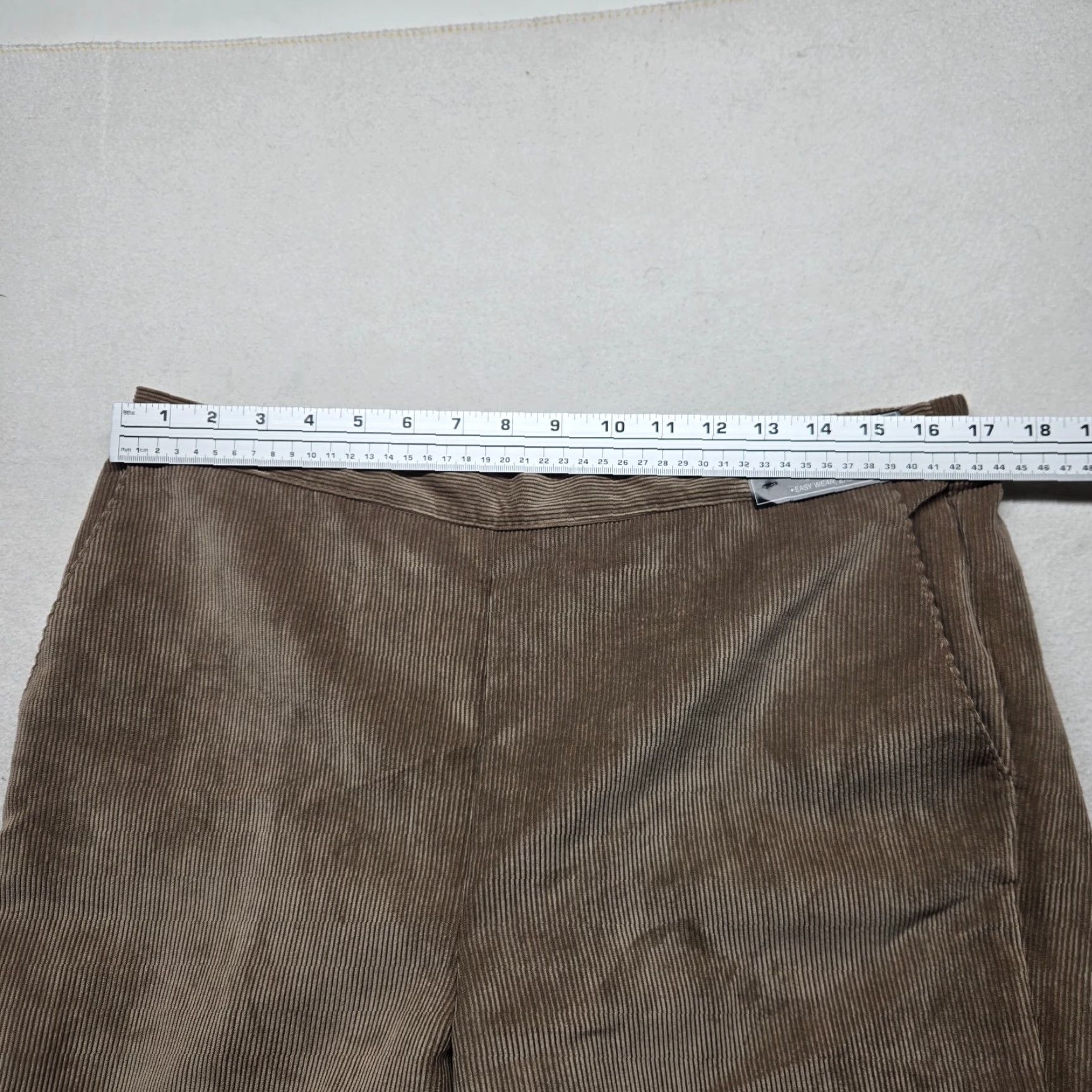 Vintage Alfred Dunner Solid Brown Pants Pull On Elastic Waist Adult Women's Size 14 Size 36" / US 14 / IT 50 - 5 Thumbnail