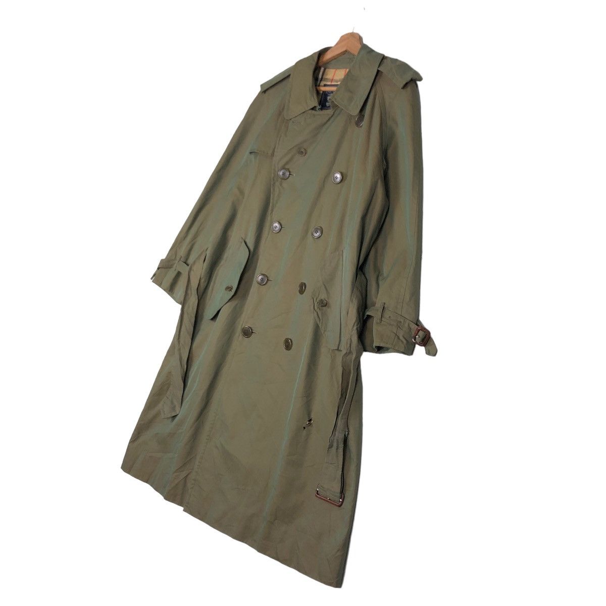 Burberry 🔥Vintage Burberrys Long Jacket Roped Bondage Nova Check Size US M / EU 48-50 / 2 - 2 Thumbnail