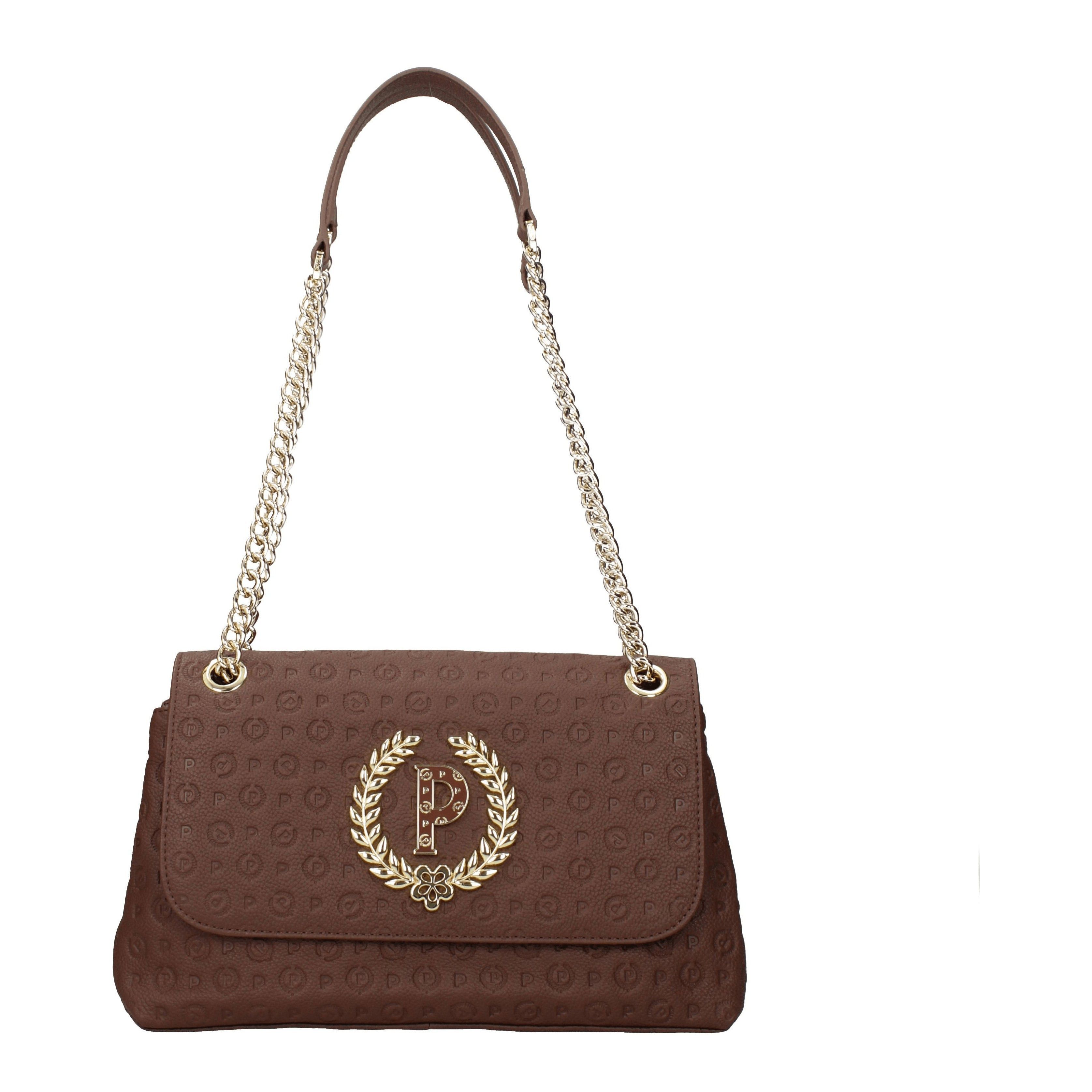 Pollini Shoulder Bag In Leather in Brown, Women's