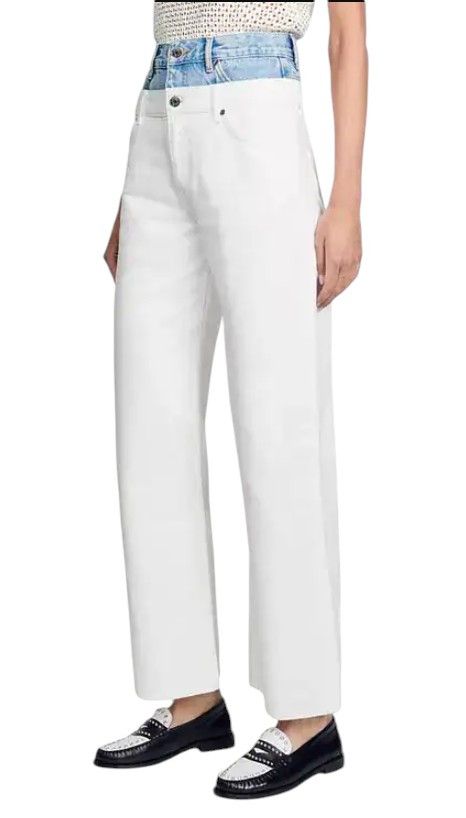 GALINA 36 S White High Rise Straight Fit 88504