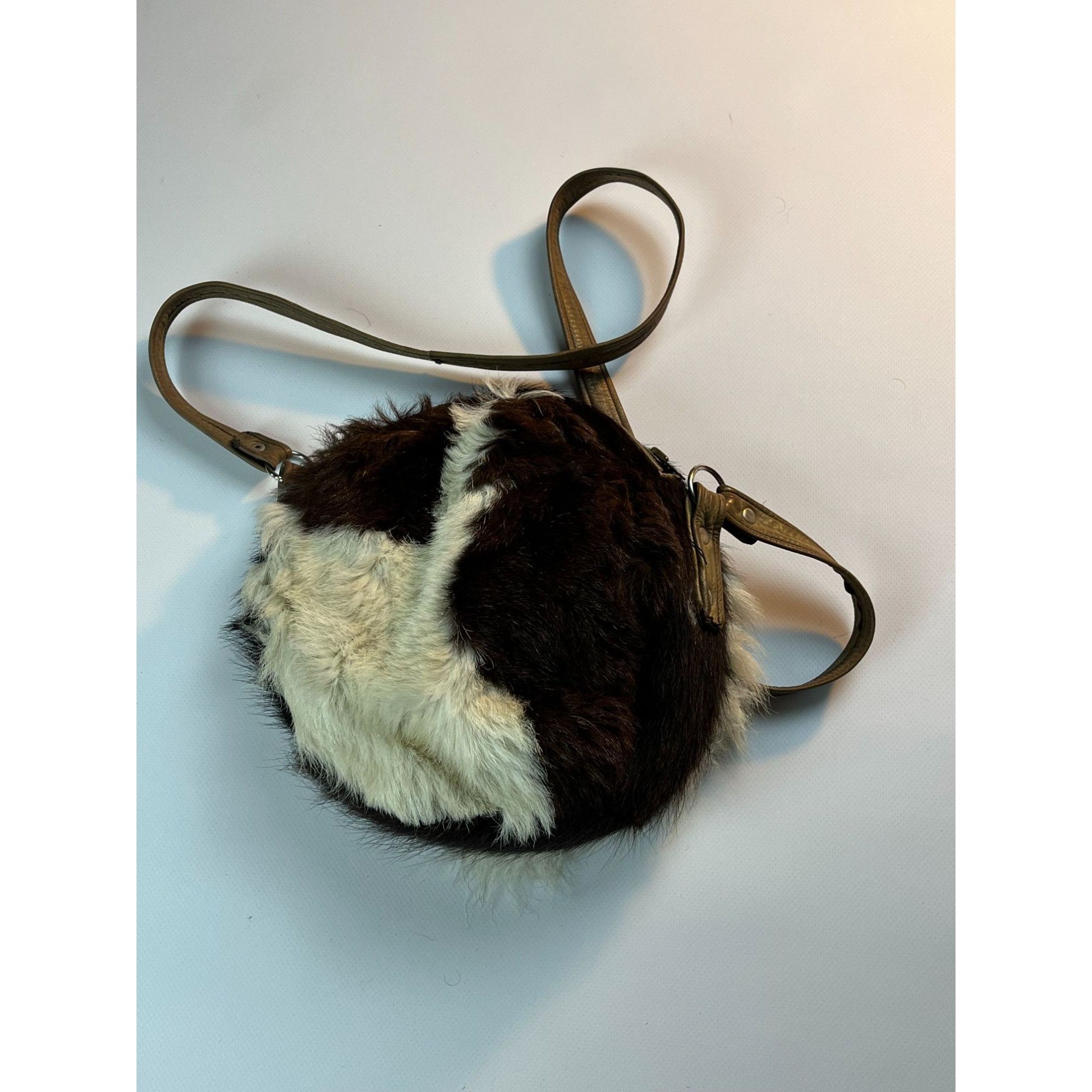 Vintage Vintage Round Faux Fur Shoulder Bag Size ONE SIZE - 5 Thumbnail