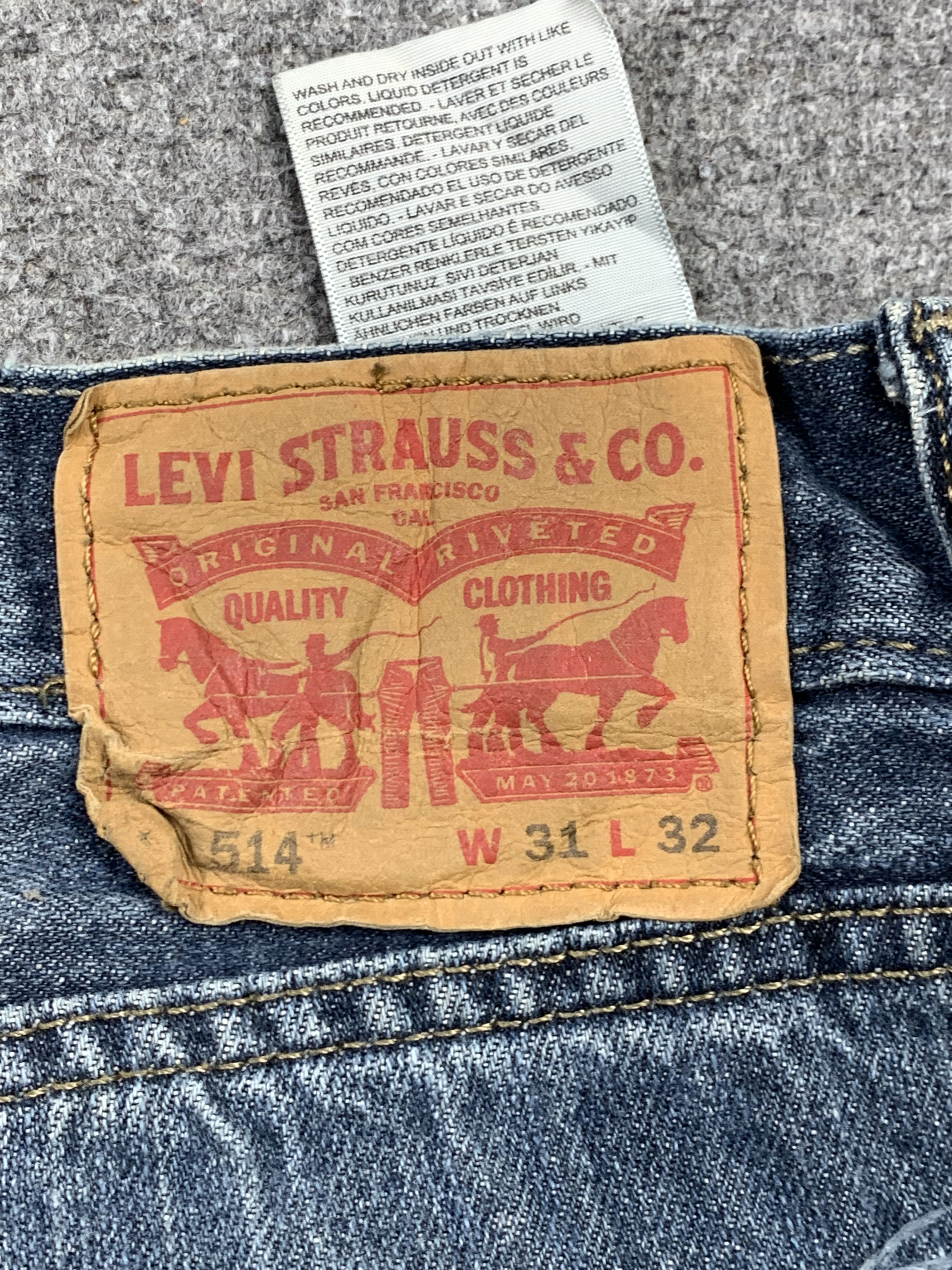 Levi's Vintage Levis 514 Faded Blue Jeans DP2189 Size US 31 - 5 Thumbnail